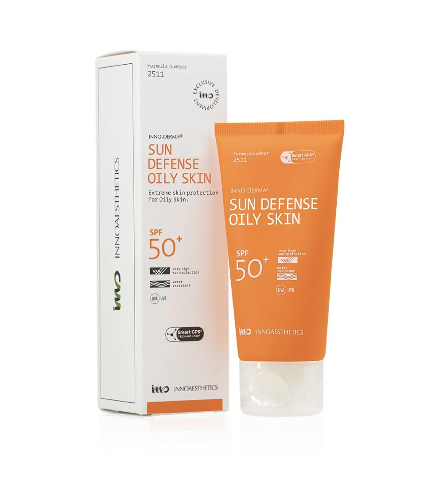 Inno-Derma Sun Defense Sunblock UVP 50+ Oily/Combination Skin-New Presentation