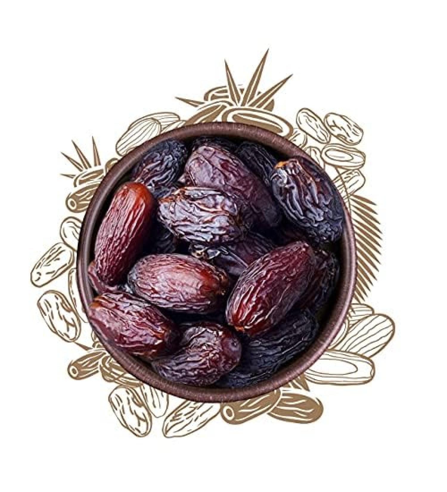 Sunnah Shop Jumbo Medjool Dates 1kg - Premium Vegan Royal Dates from Palestine | 100% Natural | Honey-Sweet Unique Caramel Flavor | No Additives - Buy Online on GoSupps.com