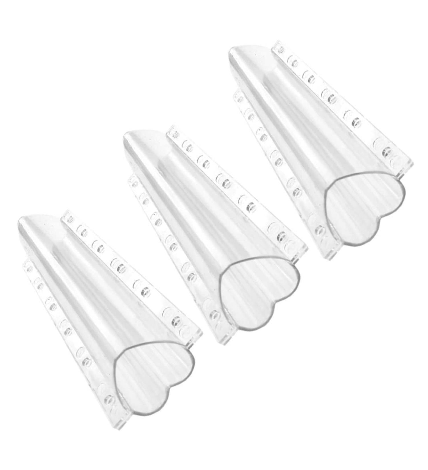 Yardenfun 3pcs Heart Styling Grow Shaper Star Tools Big Kit Fruits Transparent for Growing Strawberry Transparent 20x6.5cm - Buy Online on GoSupps.com