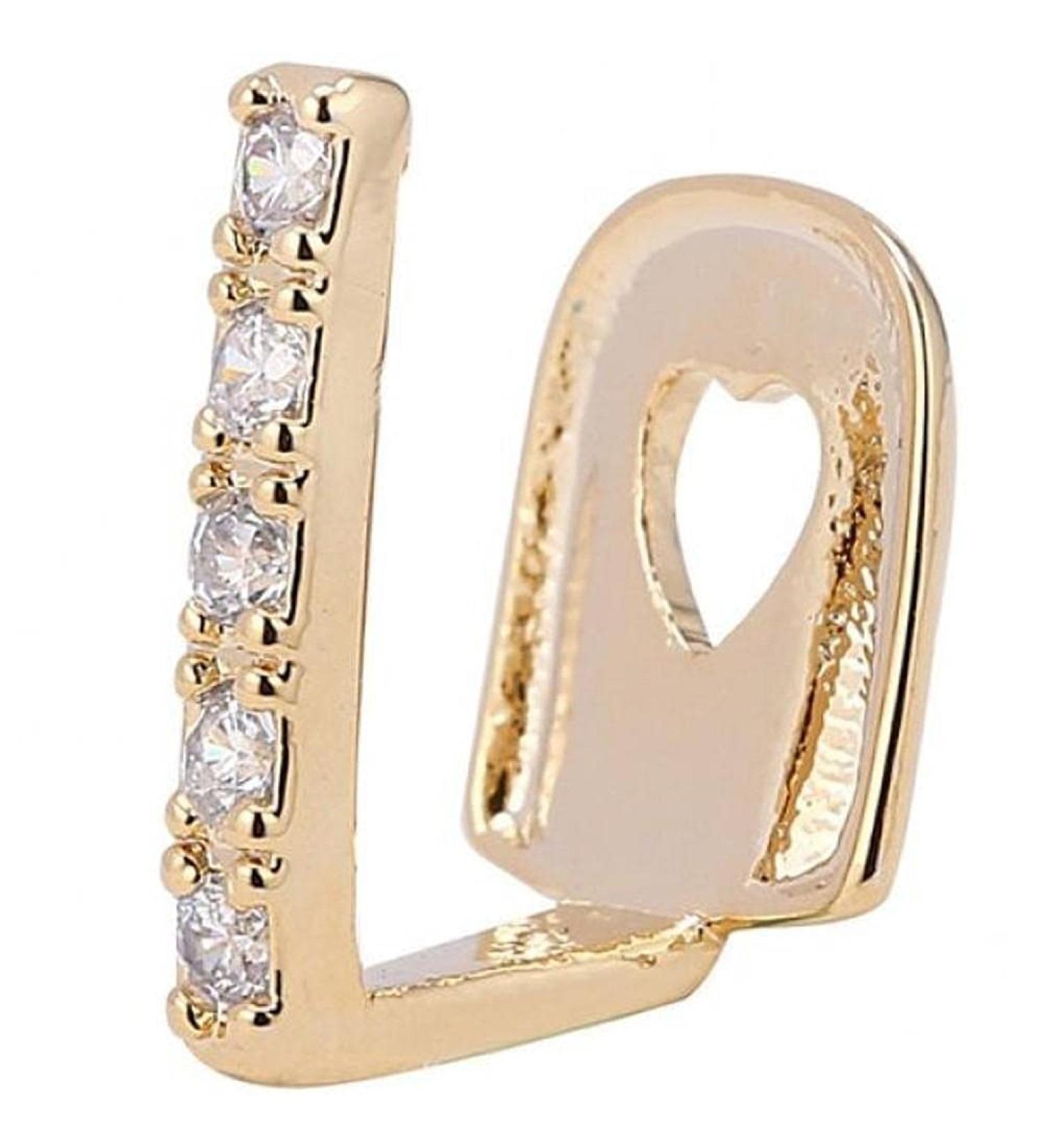 Hip Hop Teeth Gap Crystal Grills Punk Teeth Caps Cosplay Party Tooth Rapper Funny Jewelry Gift Gold - Buy Online on GoSupps.com