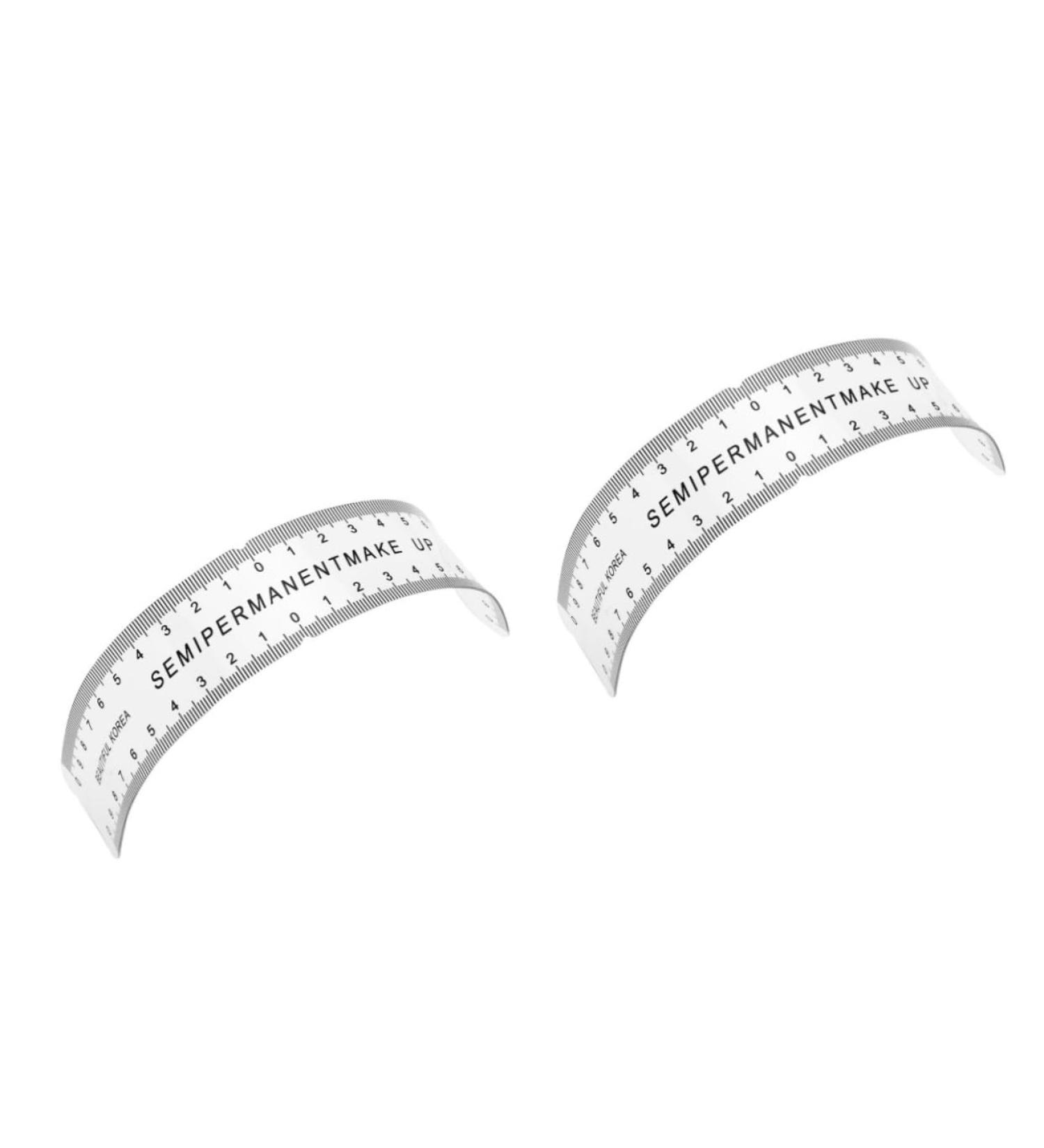 FOMIYES 2 Pcs Eyebrow Shaper Ruler Lamination Stencils Tool Adhesive Eyebrow Guide Eyebrow Grooming Stencil 1 count (Pack of 1) Blackx2pcs - Buy Online on GoSupps.com