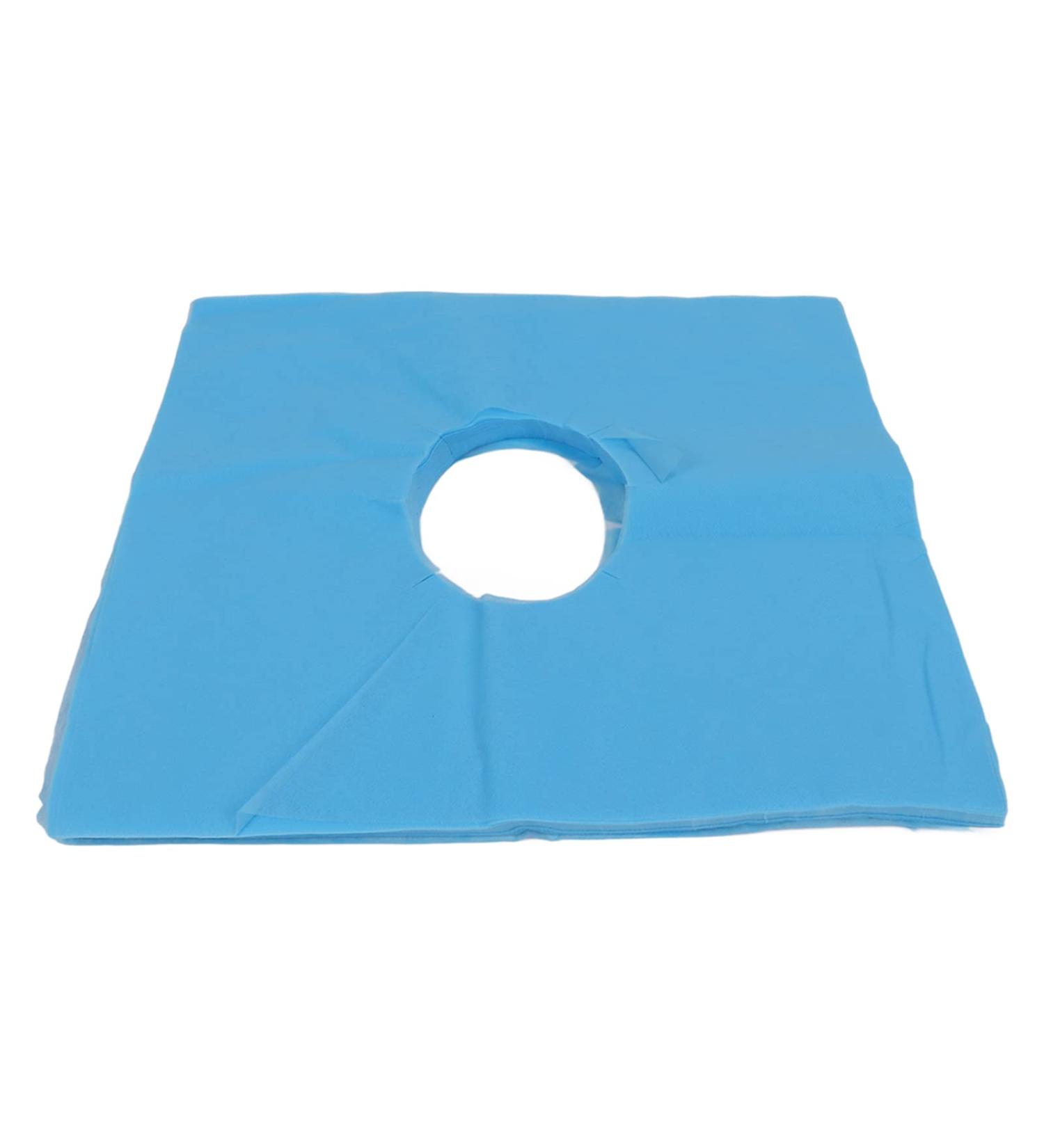 Ververt Touch Disposable Pillow Covers - 100 Pack Breathable & Water-Absorbent Facial Covers for Beauty Salons - Blue Hole Design - Buy Online on GoSupps.com