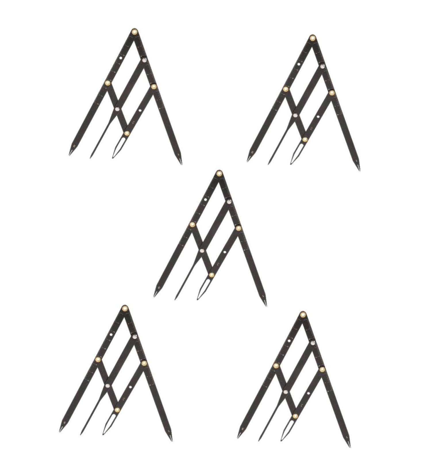 Mobestech 5 pcs Mean Golden Ratio Positioning Ruler Eyebrow Second Metal Generation Stainless Stencils - Buy Online on GoSupps.com