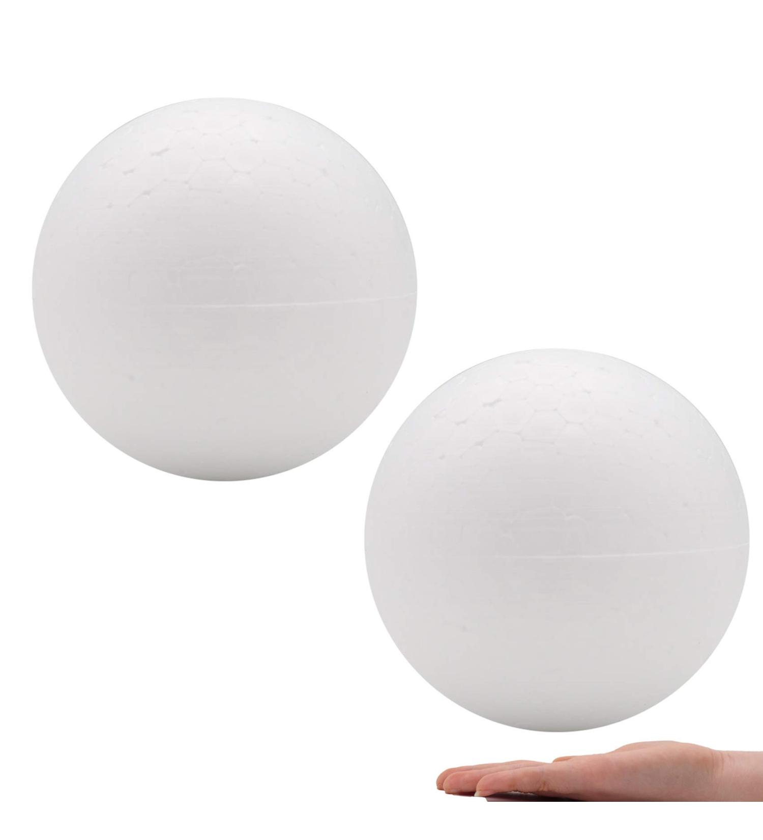 Crafare 8 Inch Large Foam Balls - 2 Pack, White Smooth for Crafts, Wedding, Christmas DIY - Buy Online on GoSupps.com