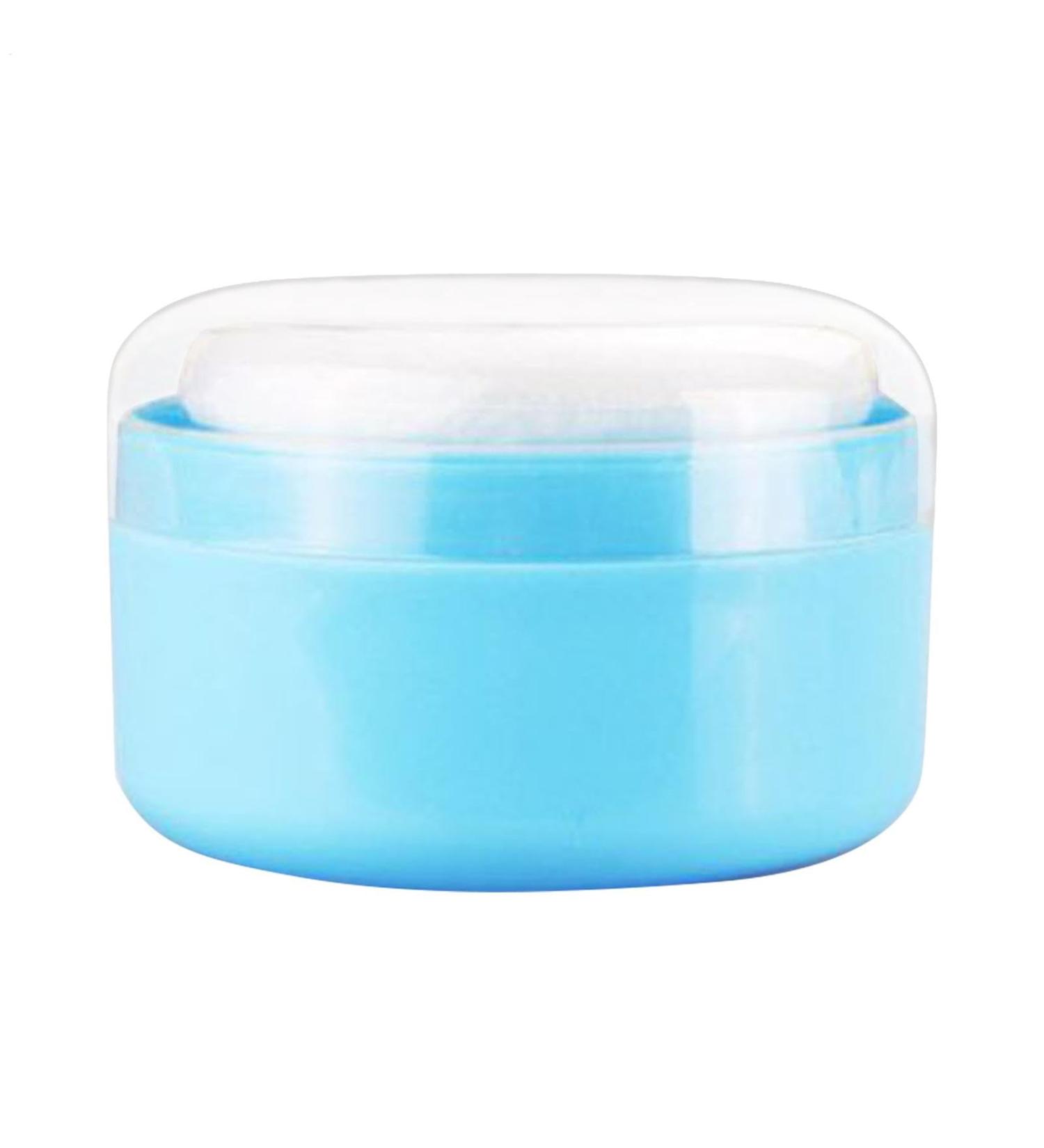 R cipient en poudre r cipient en poudre | Bo te saupoudrage cosm tique l ger - Baby After Bath Body Powder Puffle Base pour la plage la maison Bleu - Buy Online on GoSupps.com