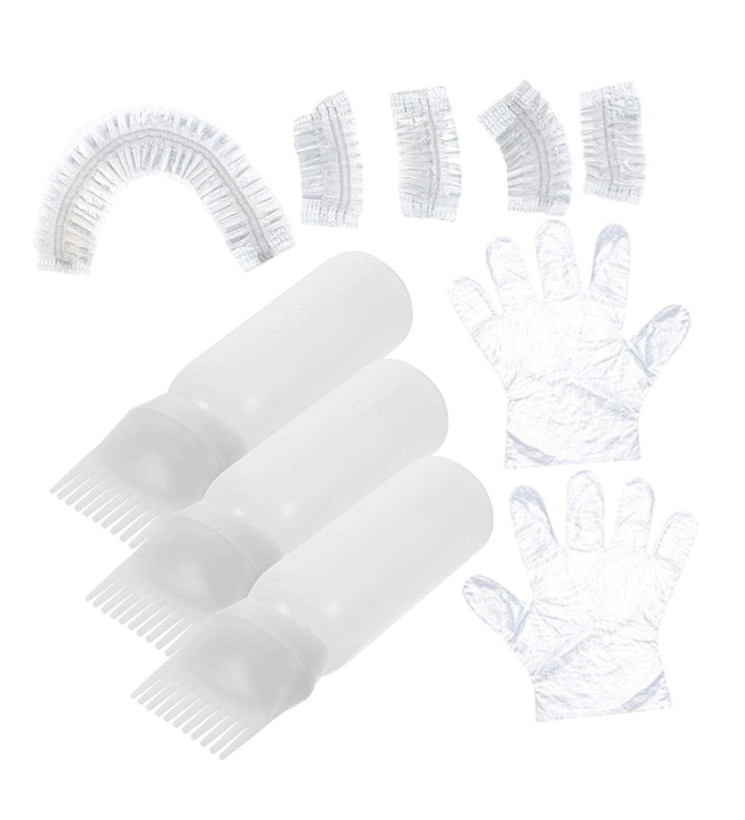 DRESSOOS 1 Set hair bleach hair dye kit hair coloring tools hair oil applicator bleach kit hair coloring kit bleach hair kit shower caps hairstyling gloves portable plastic white supplies 6.9x4.8cm White - Buy Online on GoSupps.com