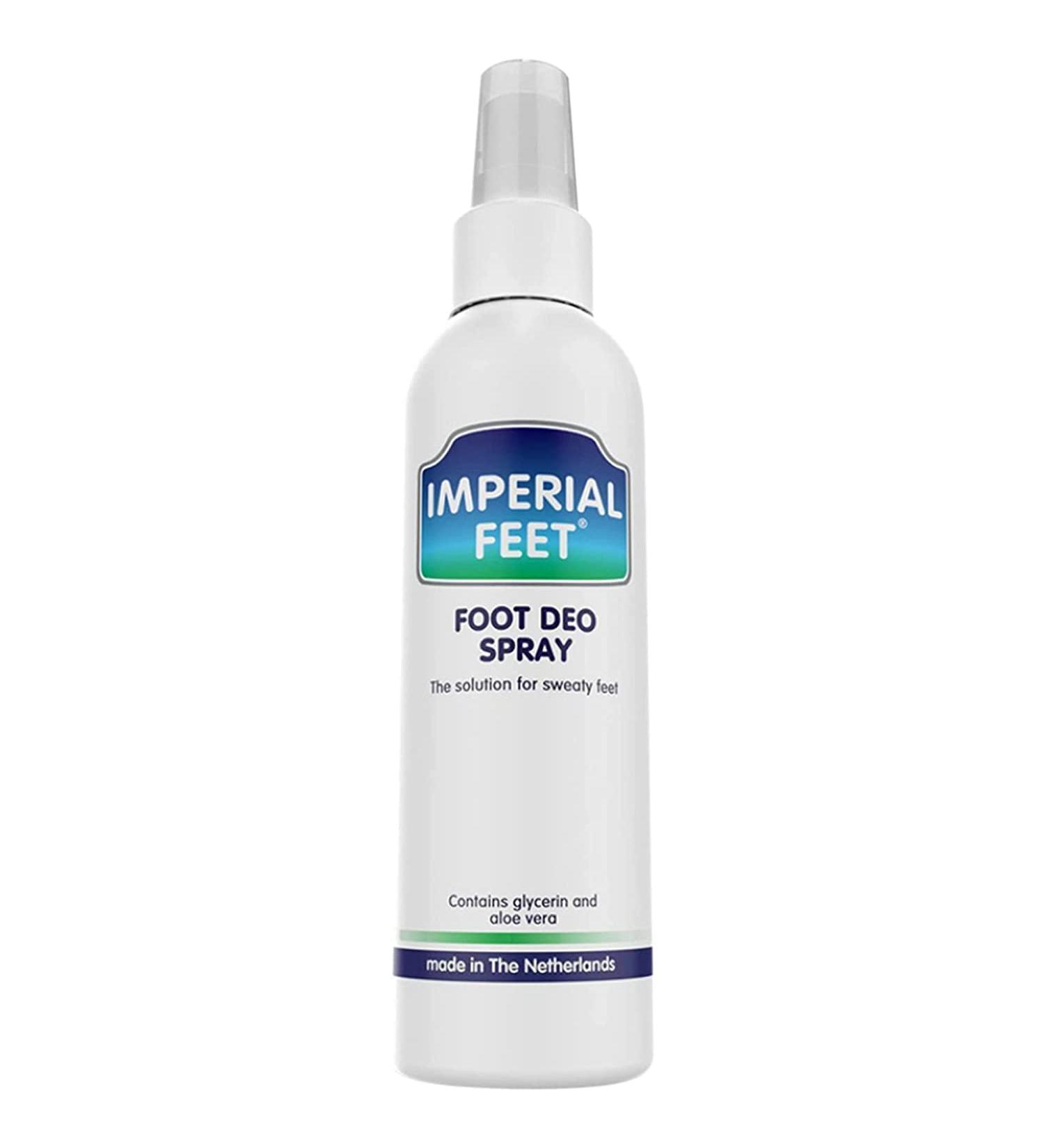 Imperial Feet Foot Deo Spray 150ml - Mint Scent Deodorizer for Smelly Feet & Shoes - 24-Hour Sweat Control & Odor Elimination - Buy Online on GoSupps.com