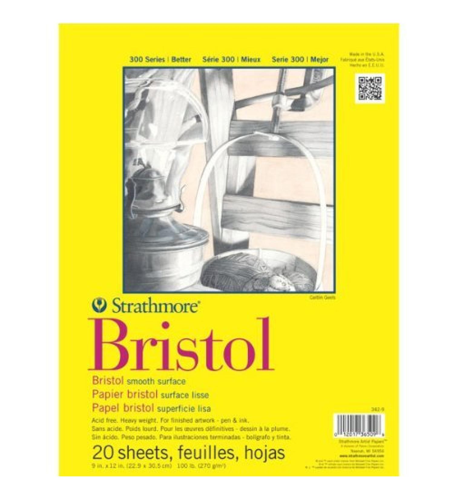 Strathmore 300 Series Bristol Smooth 9x12 Pack of 2 - Buy Online on GoSupps.com