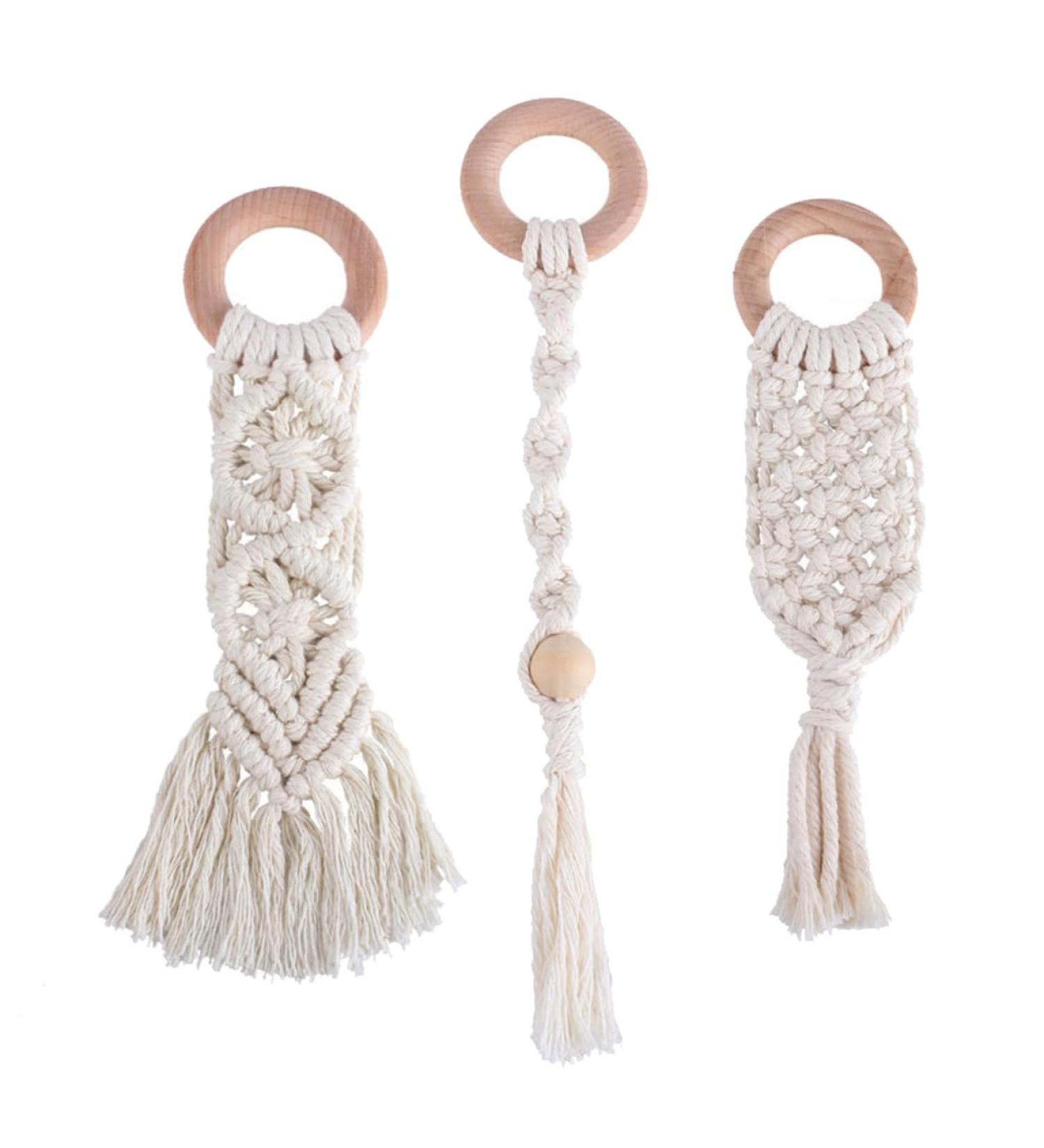 3 Pcs Teething Stick Toy - Natural Beechwood Tooth Stick for Babies | Safe & Soothing Teething Relief - Buy Online on GoSupps.com