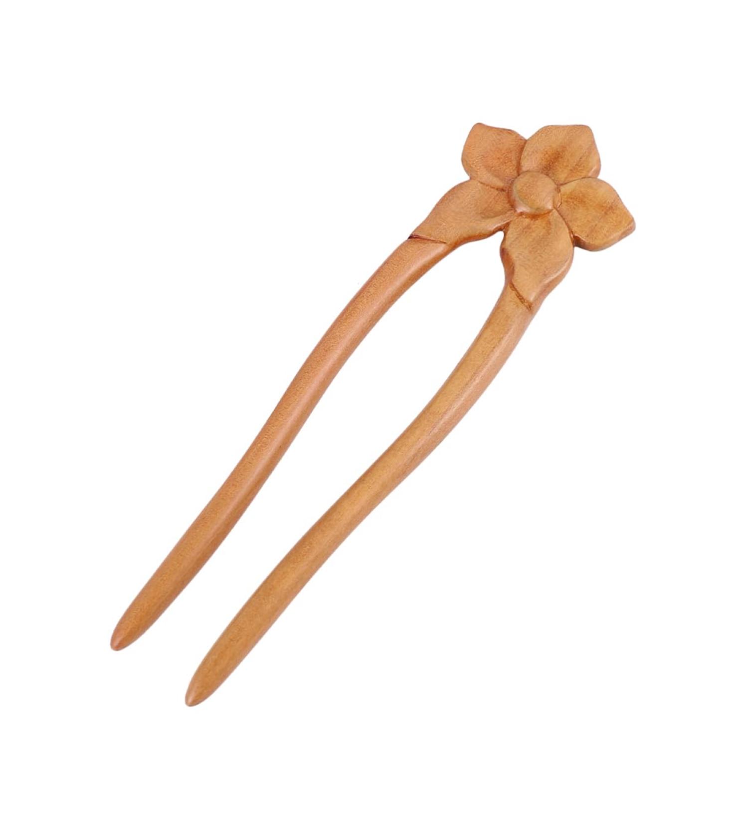 Beavorty wooden hairpin Wood Hair Stick hanfu hair clip wooden hair fork vintage hair pin flower hair chopsticks asian sticks for hair chinese hair pins antique hair stick Miss China kimono - Buy Online on GoSupps.com