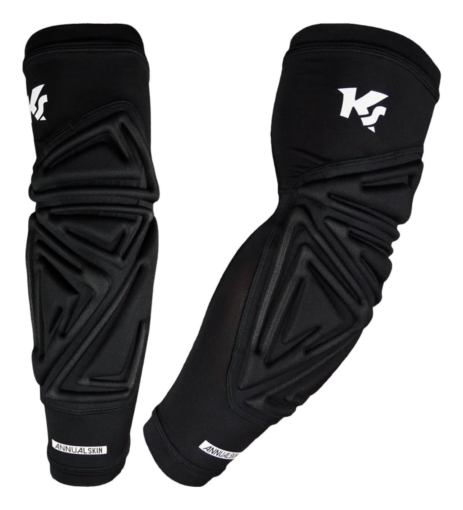 Keepersport Elbow Guards | Shock Absorbing & Breathable Protection for Football Volleyball Handball | Non-Slip Unisex Adult Sizes S-XXL - Black - Buy Online on GoSupps.com