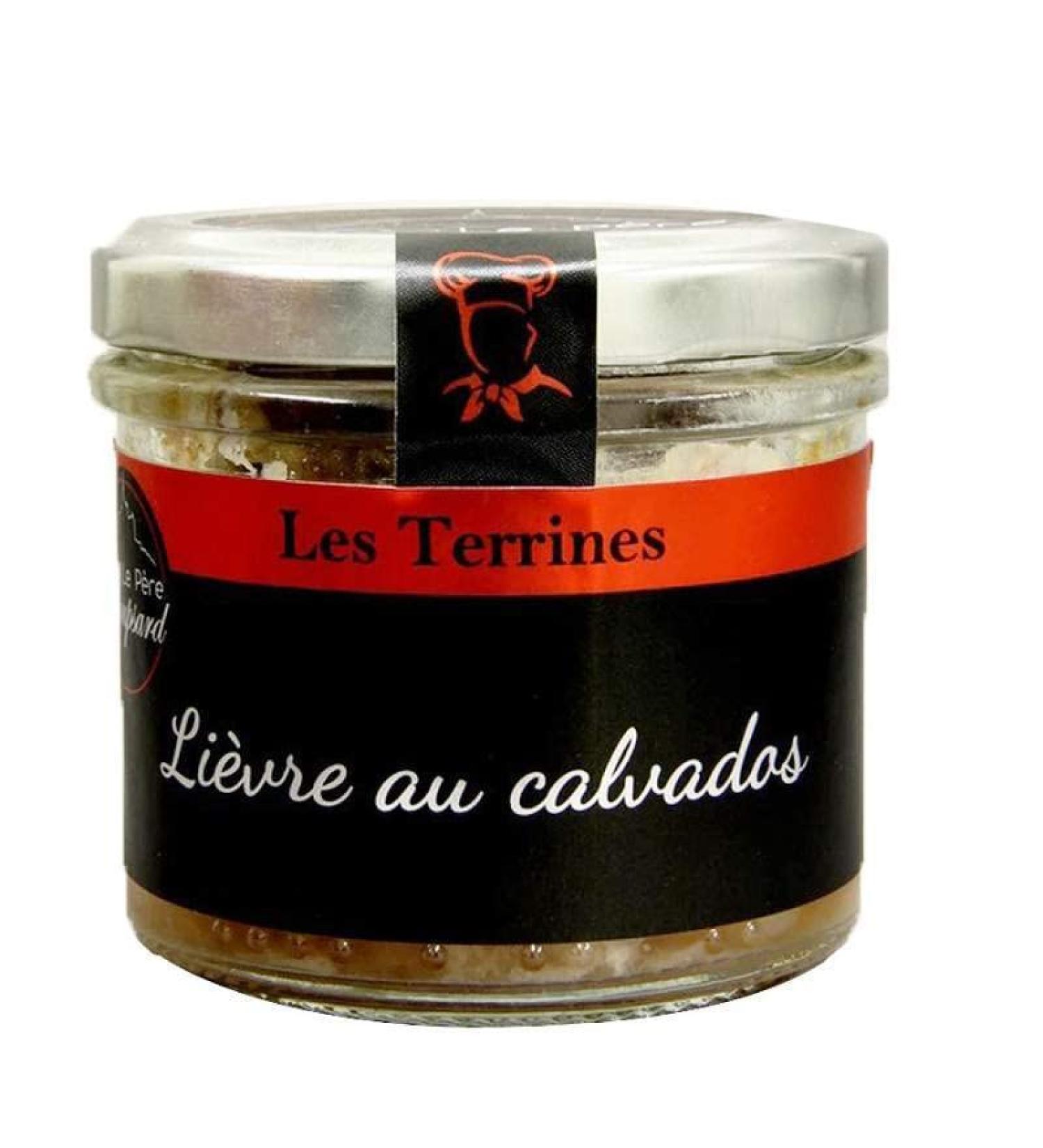 Père Roupsard - Terrine de lièvre au Calvados 180g - Produits-Normandie