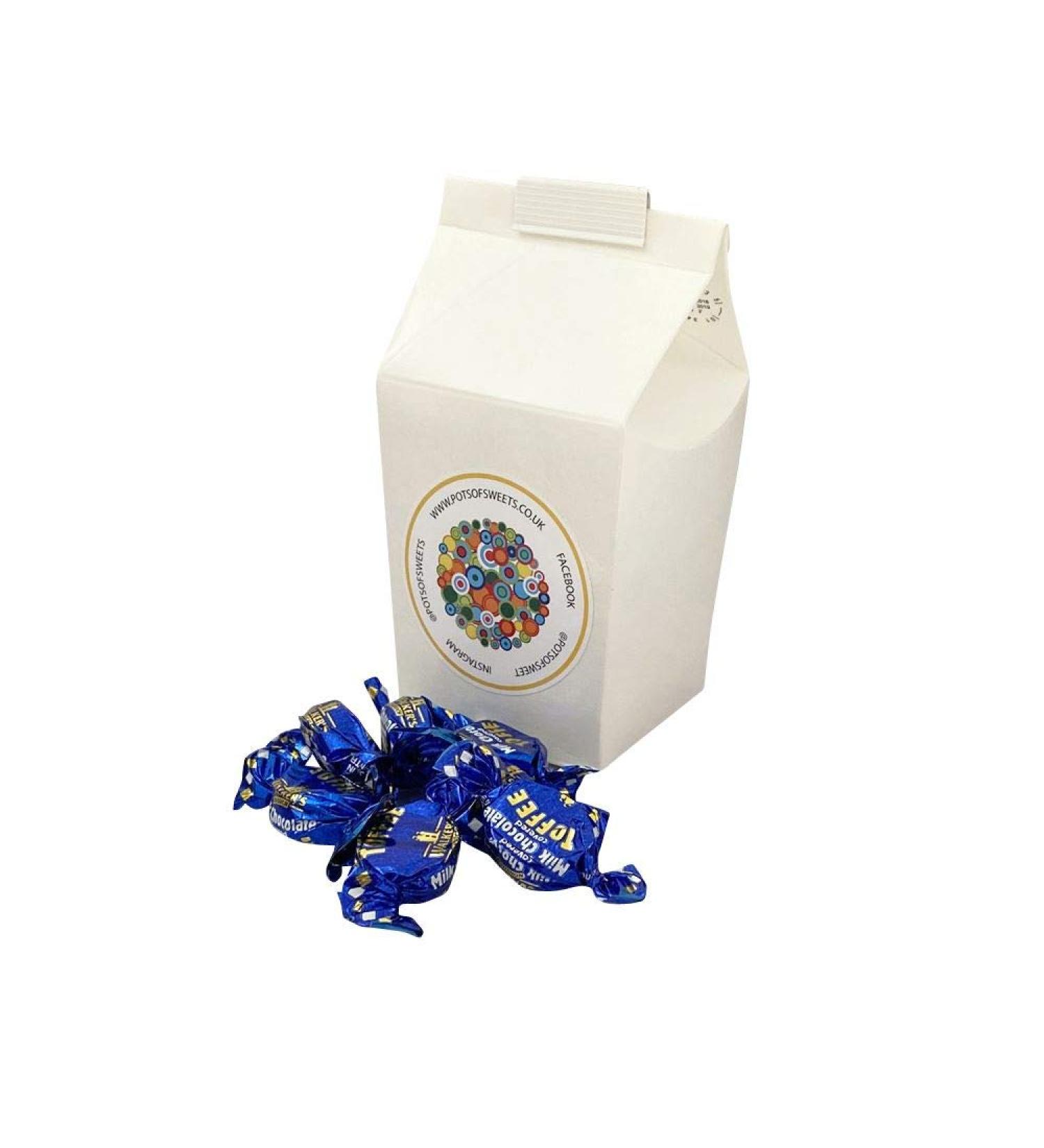 Personalized Customise with Your Own Message or Image 250g Carton of Walkers Individually Wrapped Milk Chocolate Toffees Sweet - Buy Online on GoSupps.com