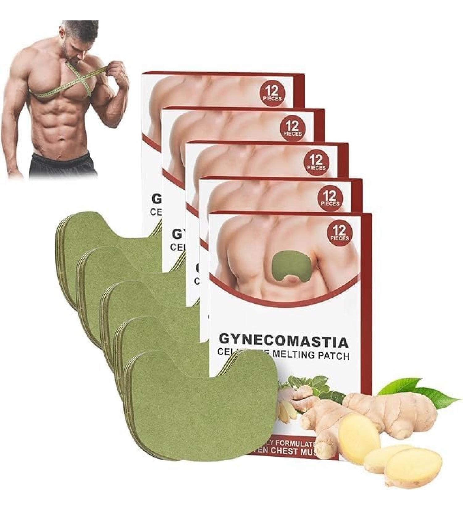 (Must - Have) 5 Boxs-60Pcs RED TurmericMax Gynecomastia Compress Patch - RED Gynecomastia Cellulite Melting Patch RED Gynecomastia Patch Chest Belly Fat Remove for Men - Buy Online on GoSupps.com