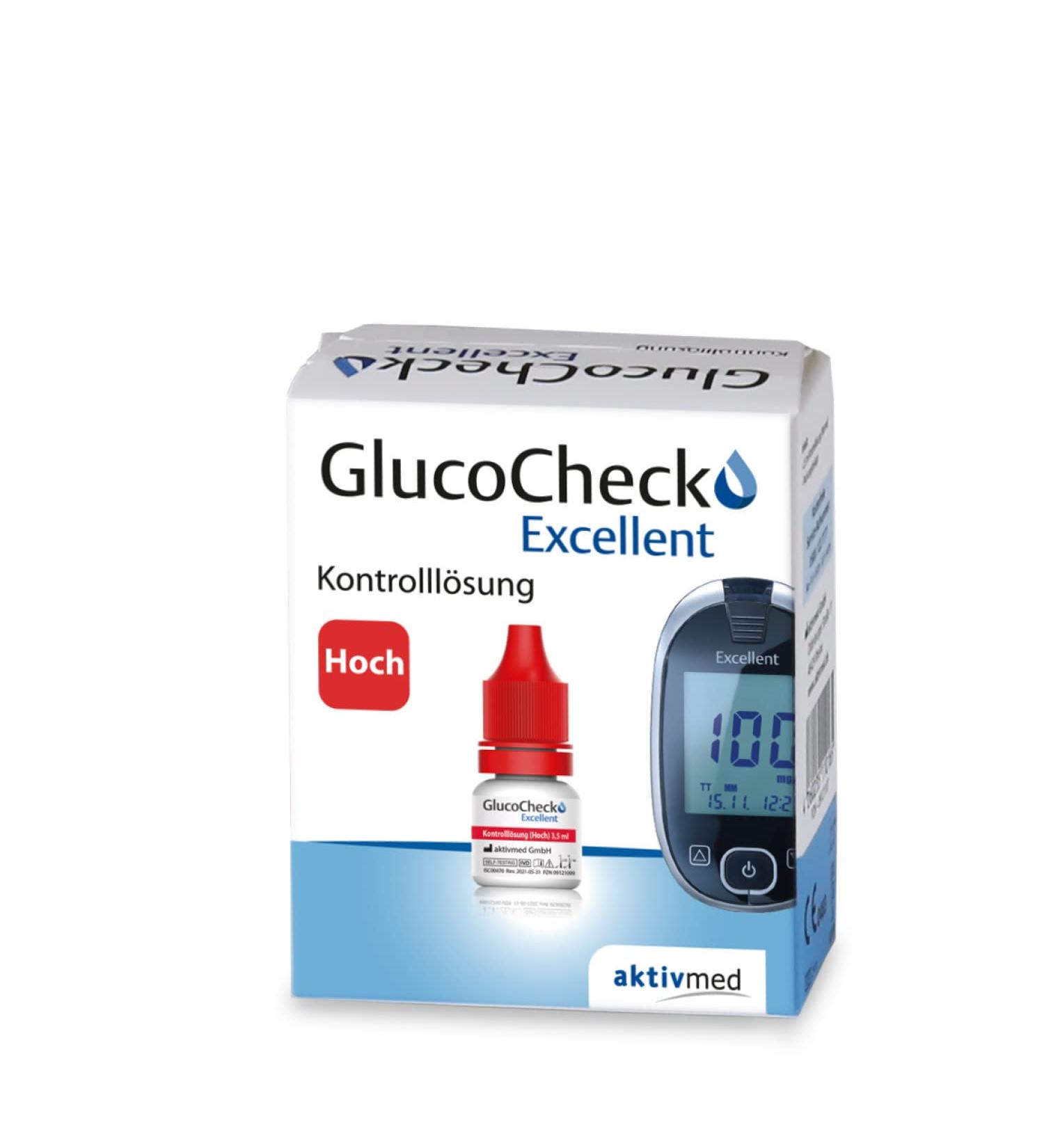 GlucoCheck Excellent control solution high 4 ml