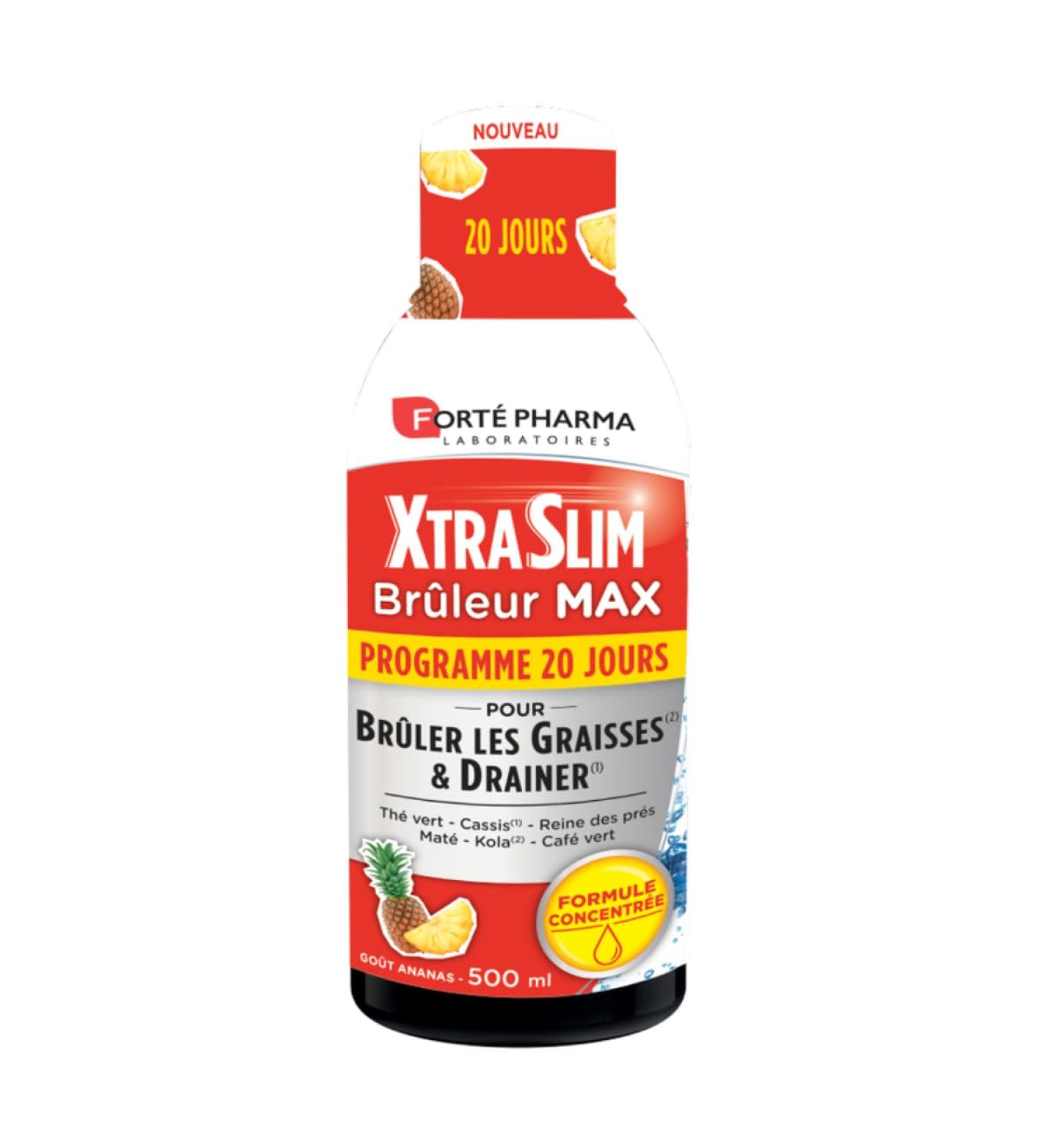 Fort Pharma - XtraSlim 700 Max Burner | Food Supplement Drink Fat Burner | Bottle 500ml 20 days - Buy Online on GoSupps.com