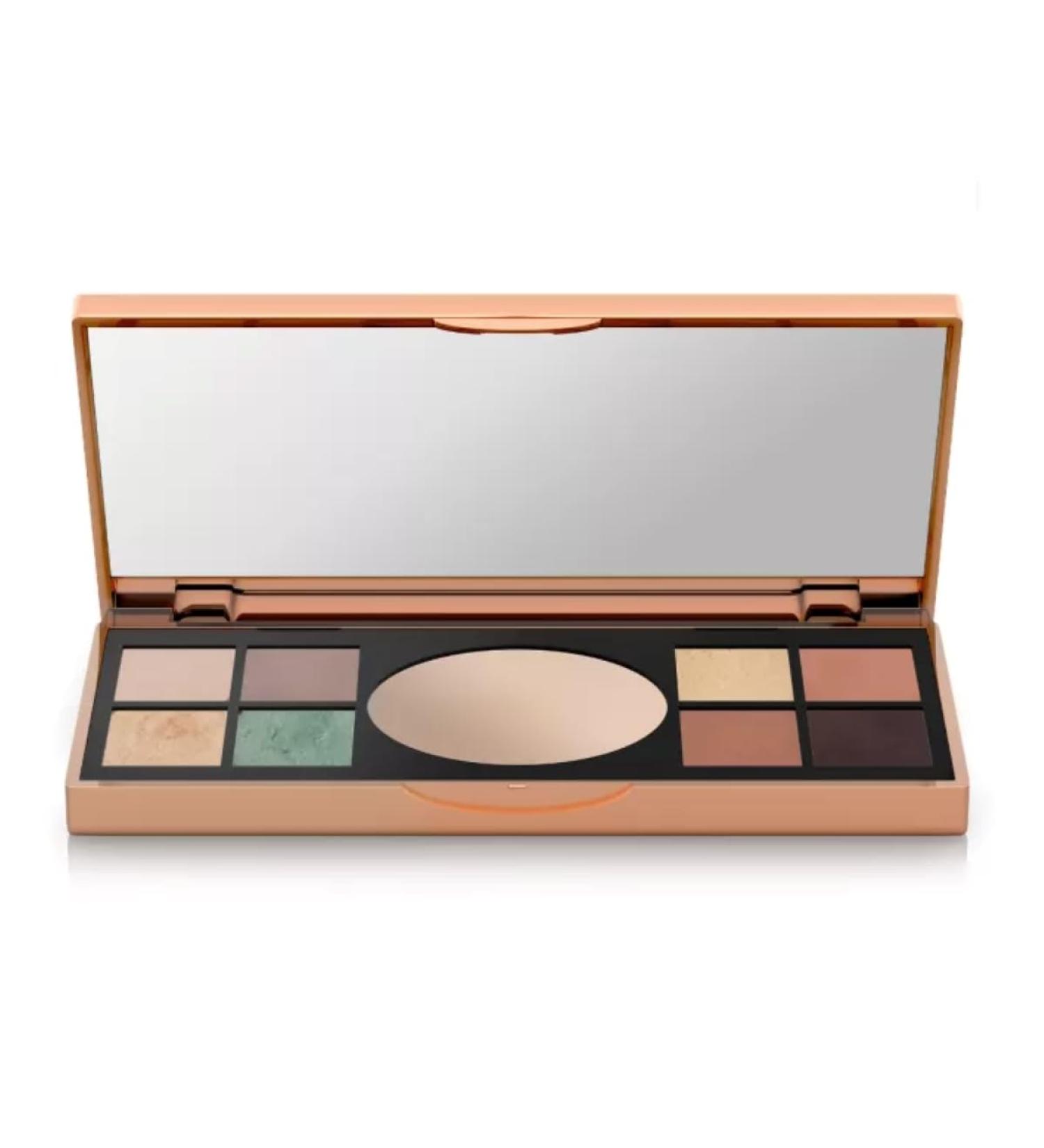 M. Asam Magic Finish Golden Vibes eyeshadow & highlighter palette (8 x 0.75 g / 3 g)- with 8 harmonizing eyeshadow a highlighter & integrated mirror make-up for versatile looks golden vibes pallet