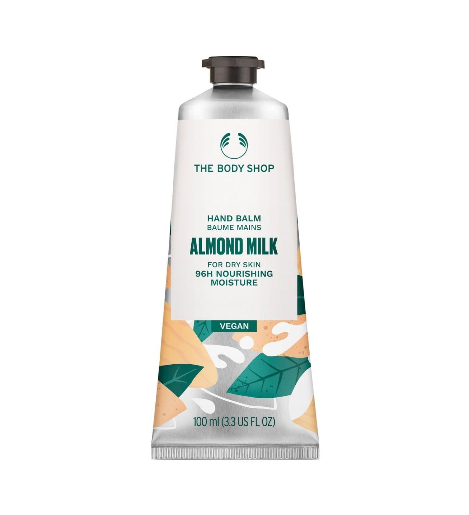 The Body Shop Almond Milk Hand Balm for Dry Sensitive Skin - 100 ml | Nourishing Moisturizer - Buy Online on GoSupps.com
