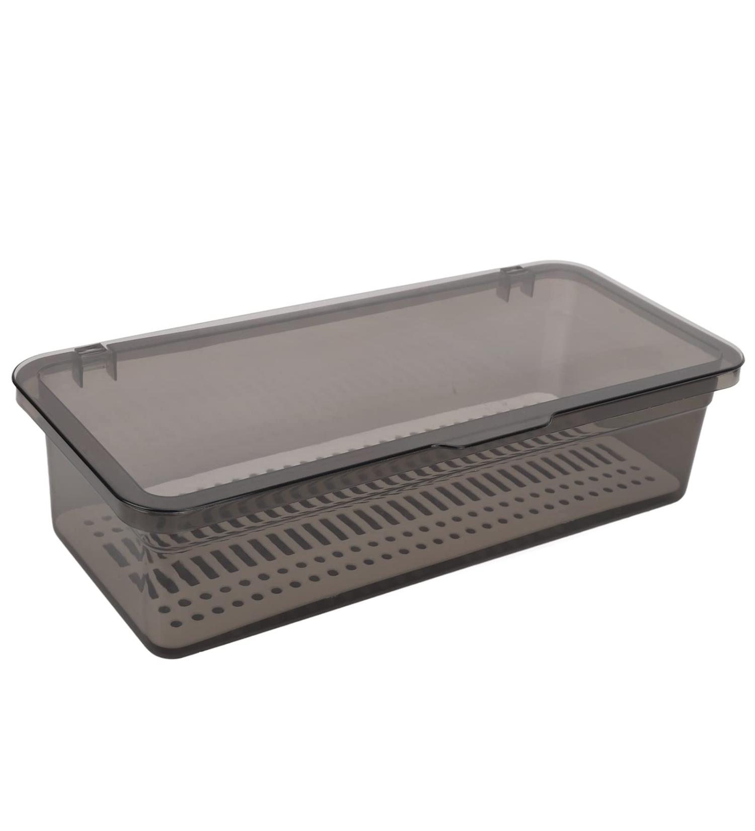 Professional Portable Nail Art Tool Dust Brush Organizer Box with Hinged Cover Design Wide Range of Use Easy to Drain for Home Nail Salon - PC Material - Buy Online on GoSupps.com