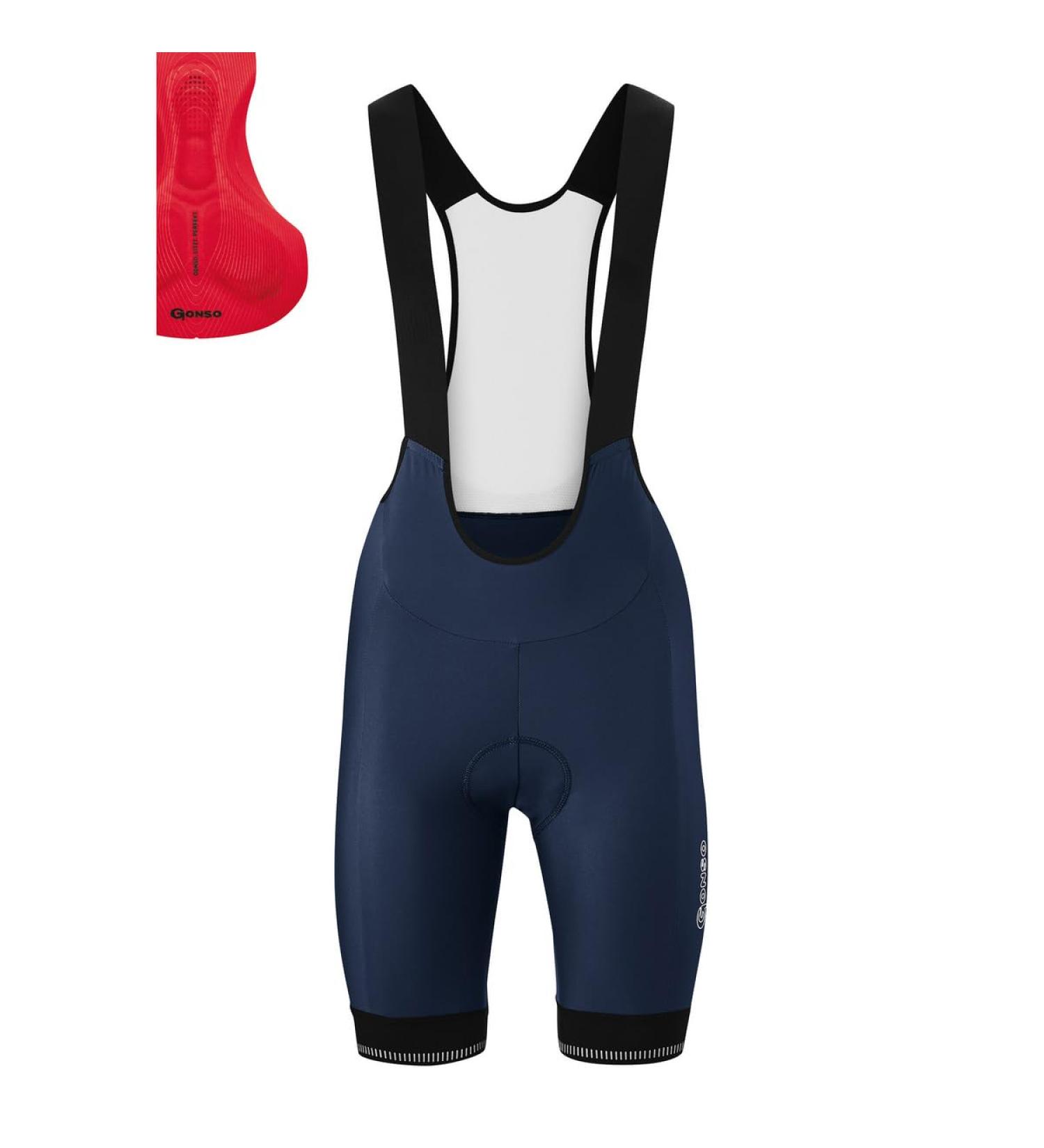 Gonso Women's Cycling Shorts Sitivo W Bib 36 Etheral Blue/Fire