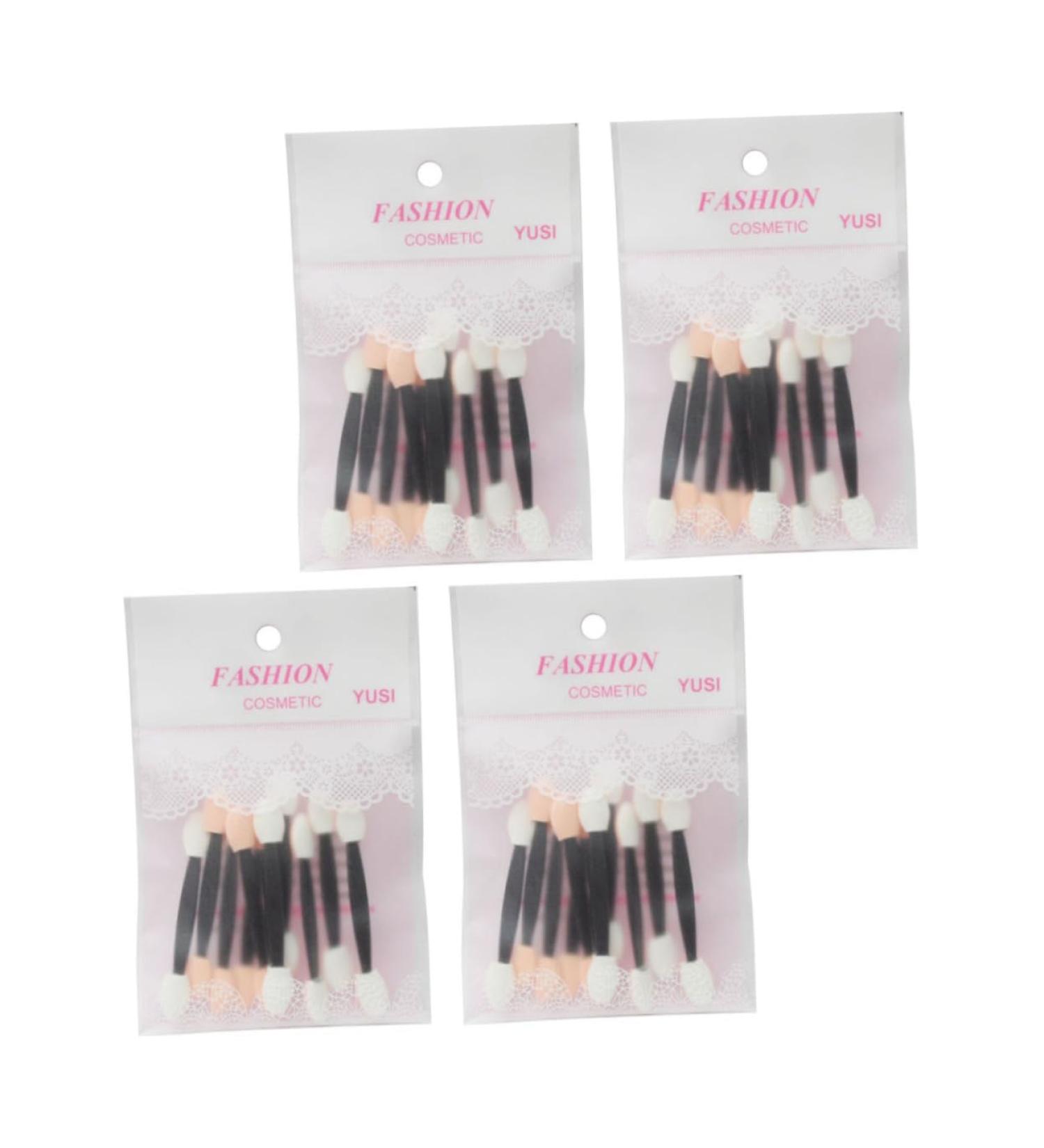 Healeved 40pcs Sponge Stick Double Ended Makeup Brush Glitter Makeup Brushes Tool Household Plastic Abs - Buy Online on GoSupps.com
