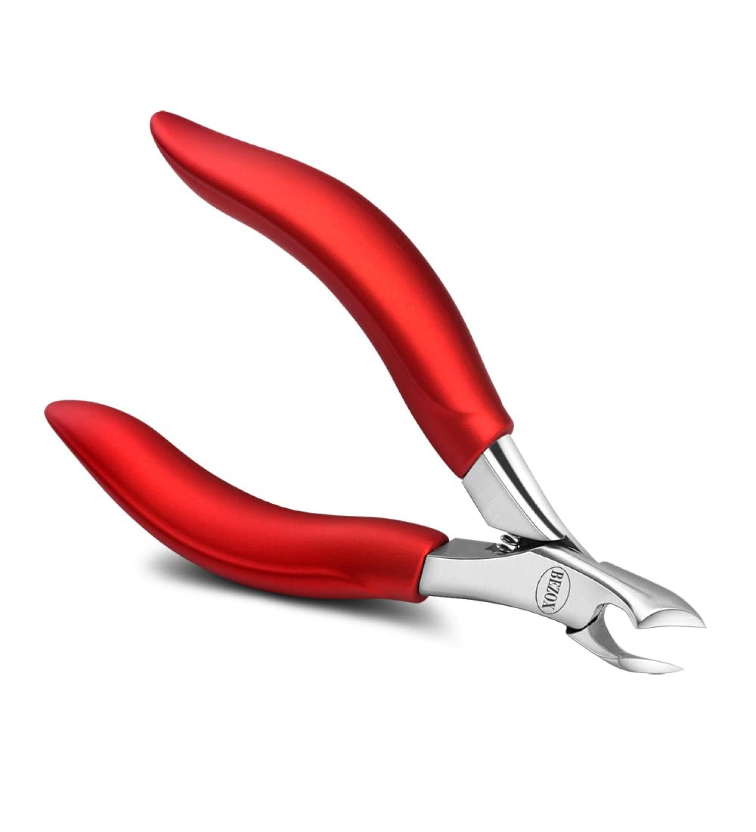 BEZOX Heavy Duty Toenail Clippers for Thick and Ingrown Toenails - Soft Grip, Cutter Set in Red Gift Box - Buy Online on GoSupps.com