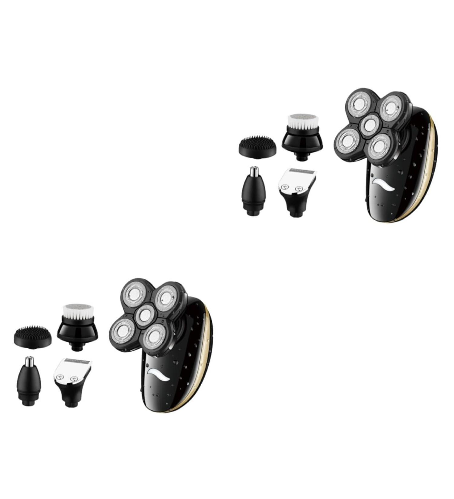 Buy NOLITOY 2 Sets Electric Shaver | Rechargeable Wet & Dry Multi-Functional Razor - USB Washable Beard Trimmer | International Shipping Available - Buy Online on GoSupps.com