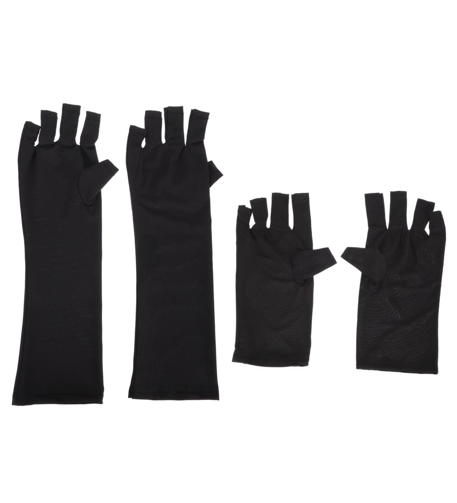 FOMIYES UV Gloves - 2 Pairs Nail Protection Gloves for Manicure | Shield Hands from UV Damage - International Shipping Available - Buy Online on GoSupps.com