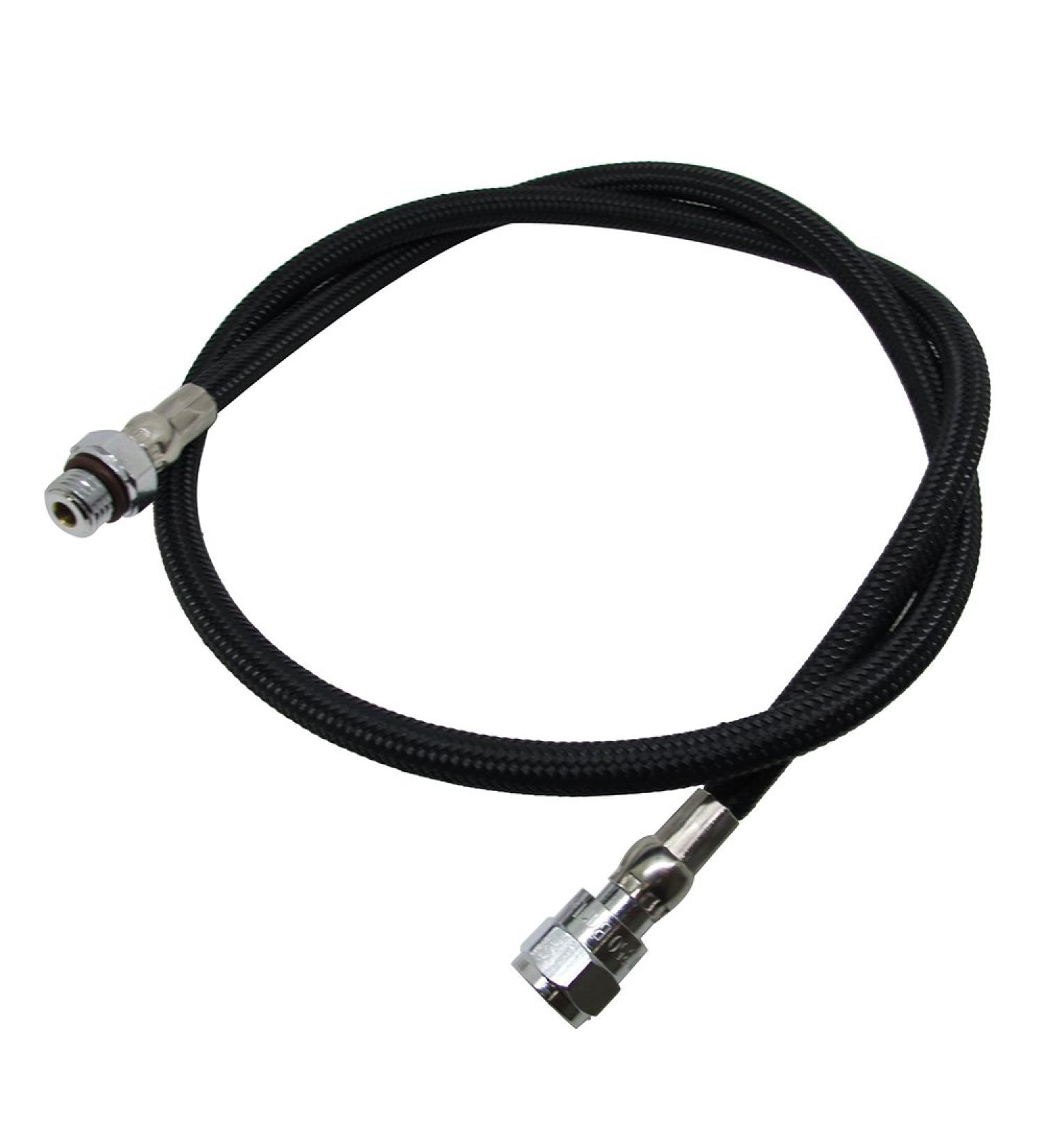 Scuba Choice (SCMP-08) 33-Inch Kevlar Nylon Braided HP High Pressure Hose for 1st Stage Gauge, Black