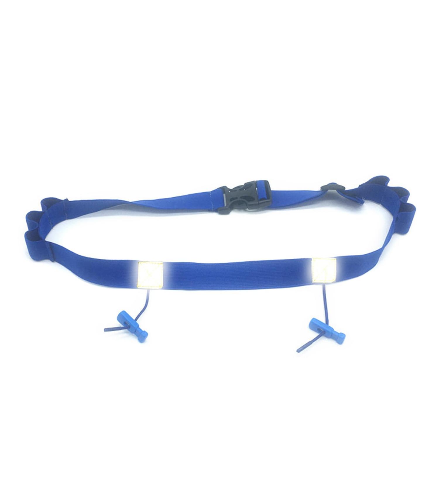 Buy Running Number Belt with Elastic Gel & Reflective Strip | Ideal for Runners Cyclists & Triathletes - Blue - Buy Online on GoSupps.com