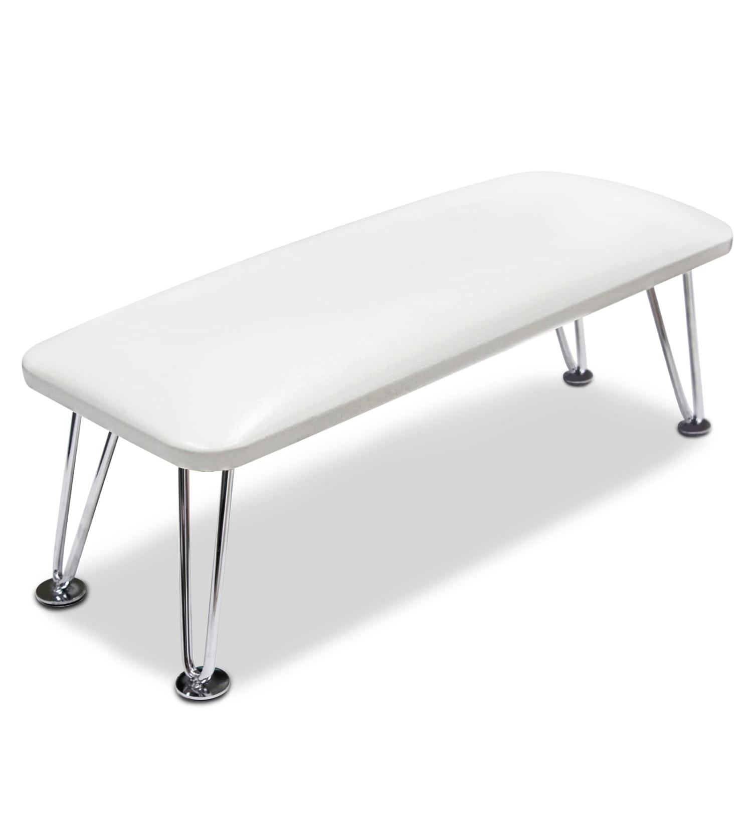 Big Nail Arm Rest Non Slip Nail Hand Rest Microfiber Leather Manicure Hand Rest for Nails Tech Use (White 01) - Buy Online on GoSupps.com