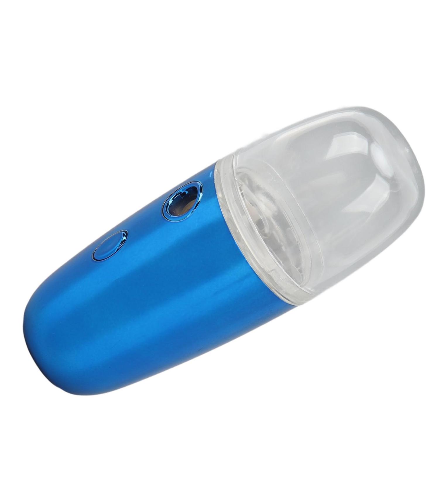 Portable Face Nano Mist Sprayer Portable Face Cool Nano Mist Sprayer with 30ML Large Capacity Water Tank for Face Hydrating (Blue) - Buy Online on GoSupps.com