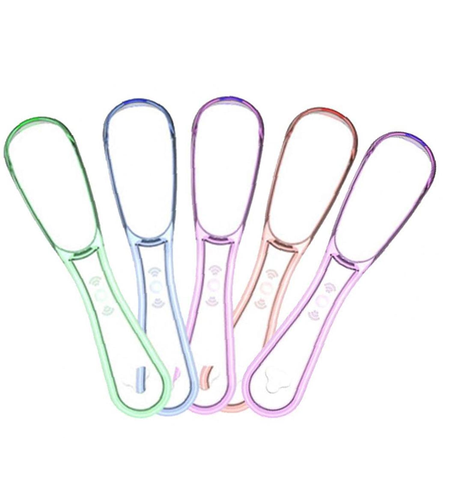 TOSSPER 5pcs Tongue Cleaner - Oral Hygiene Tongue Scraping Brush for Dental Care | International Shipping Available - Buy Online on GoSupps.com