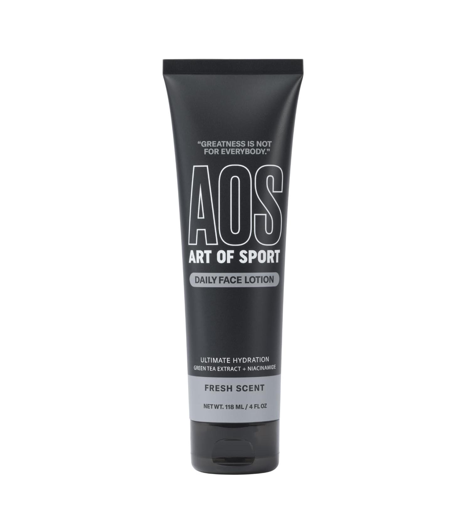 Art of Sport Daily Face Lotion for Men - Ultimate Hydration Non-Greasy & Lightweight with Green Tea Extract & Niacinamide - Paraben Free 4 fl oz - Buy Online on GoSupps.com