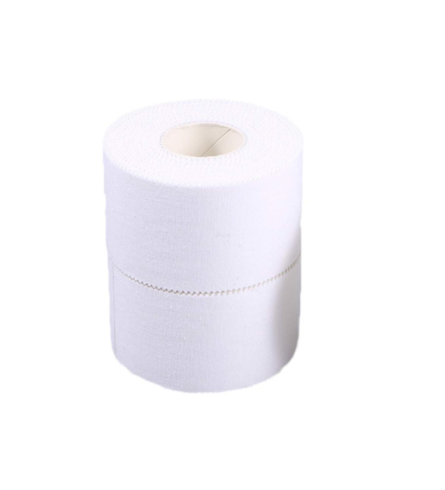 INOOMP 2 Roll Cotton Muscle Stickers - Self-Adherent Athletic Sports Tape | Easy Tear Zigzag Elastic Tape for Muscle Support | Durable White Cohesive Bandage - Buy Online on GoSupps.com