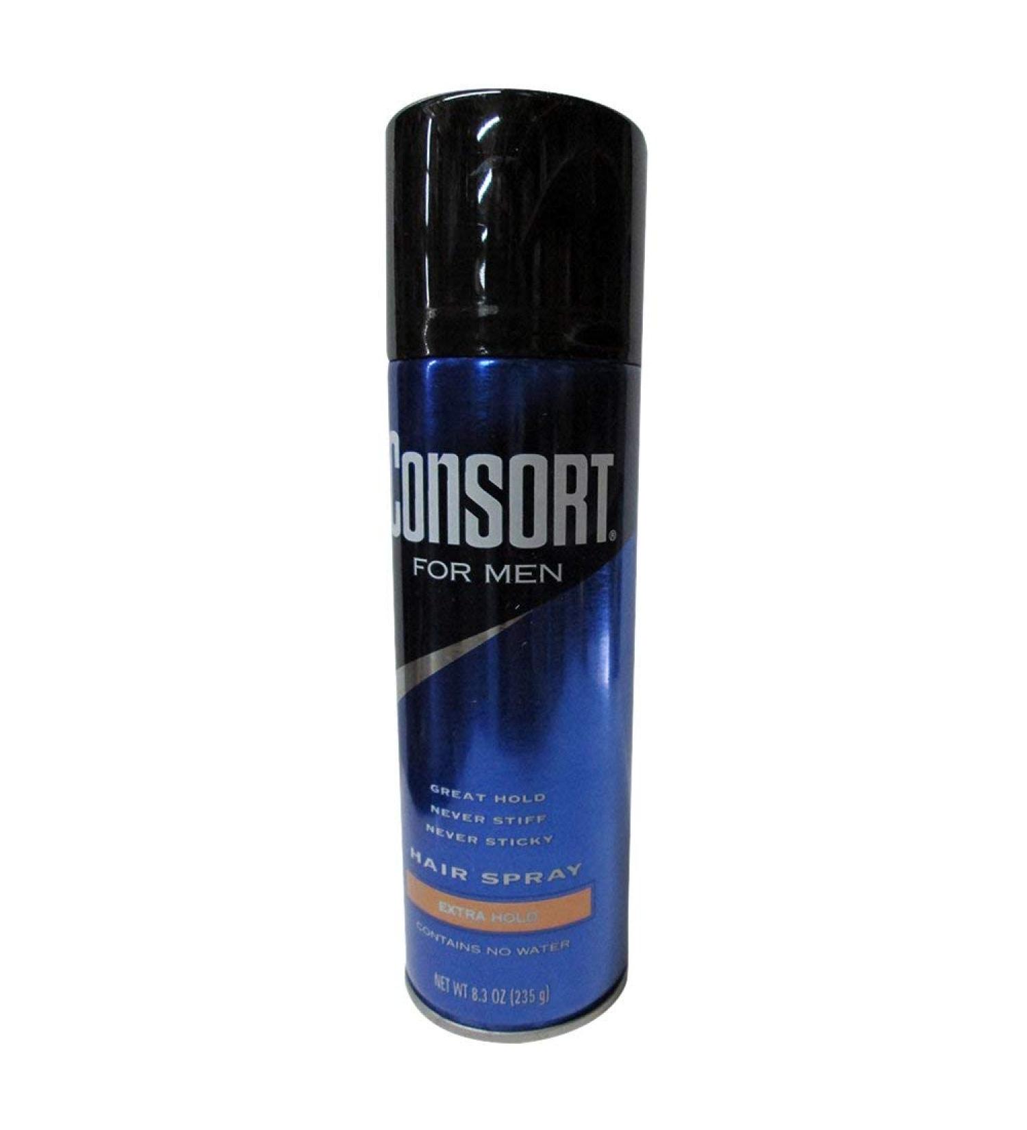 Consort For Men Hair Spray Aerosol Extra Hold 8.30 ounce (Pack of 6) 8.3 Ounce (Pack of 6)