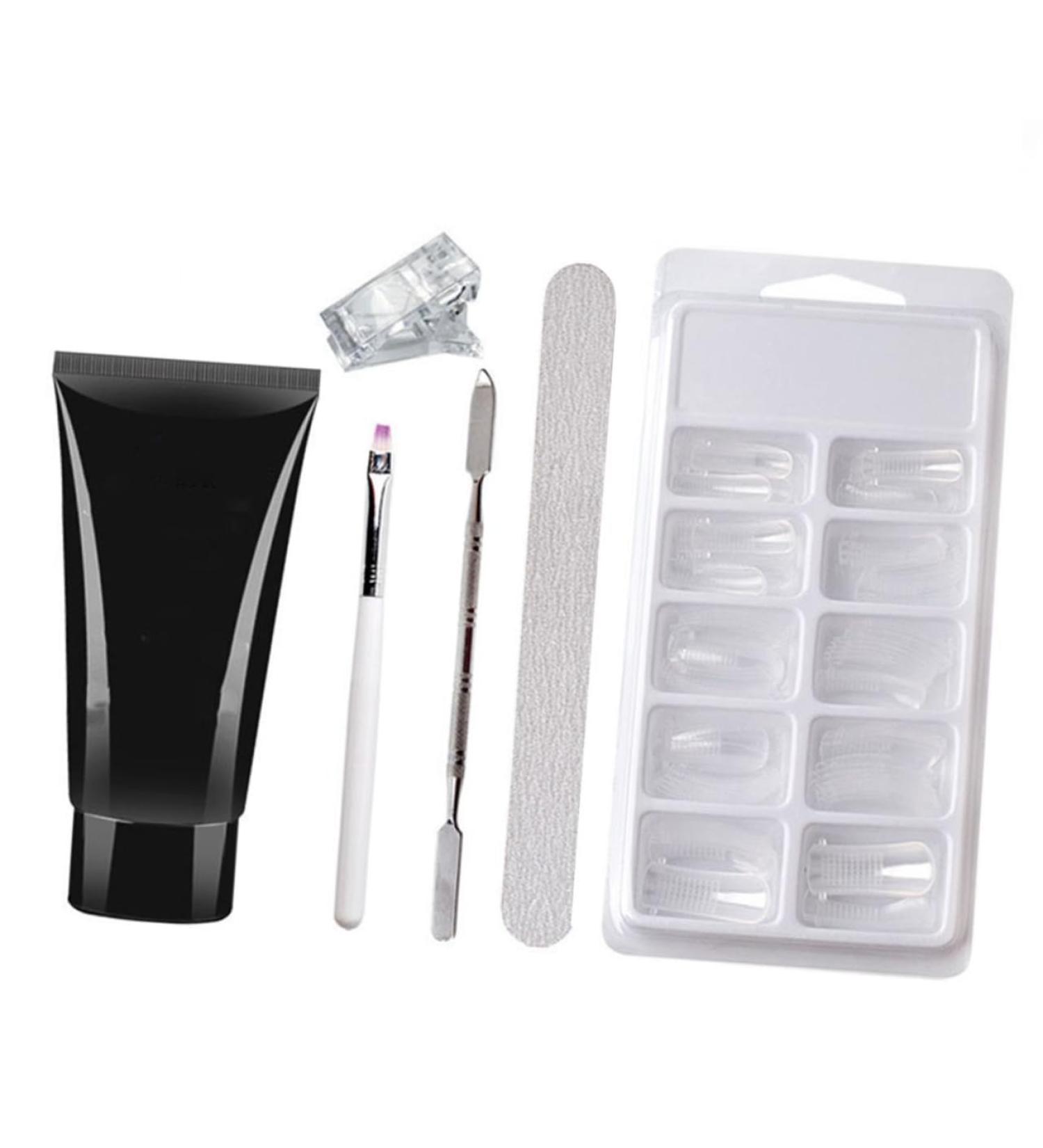 minkissy 3 Sets Nail Extension Glue Set Nail Extension Gel Kit Nail Lengthen Kit Nail Enhancement Trial Kit Gel Extension Nail Kit Nail Extension Kit Nail Tips Gel Plastic Manicure Builder - Buy Online on GoSupps.com