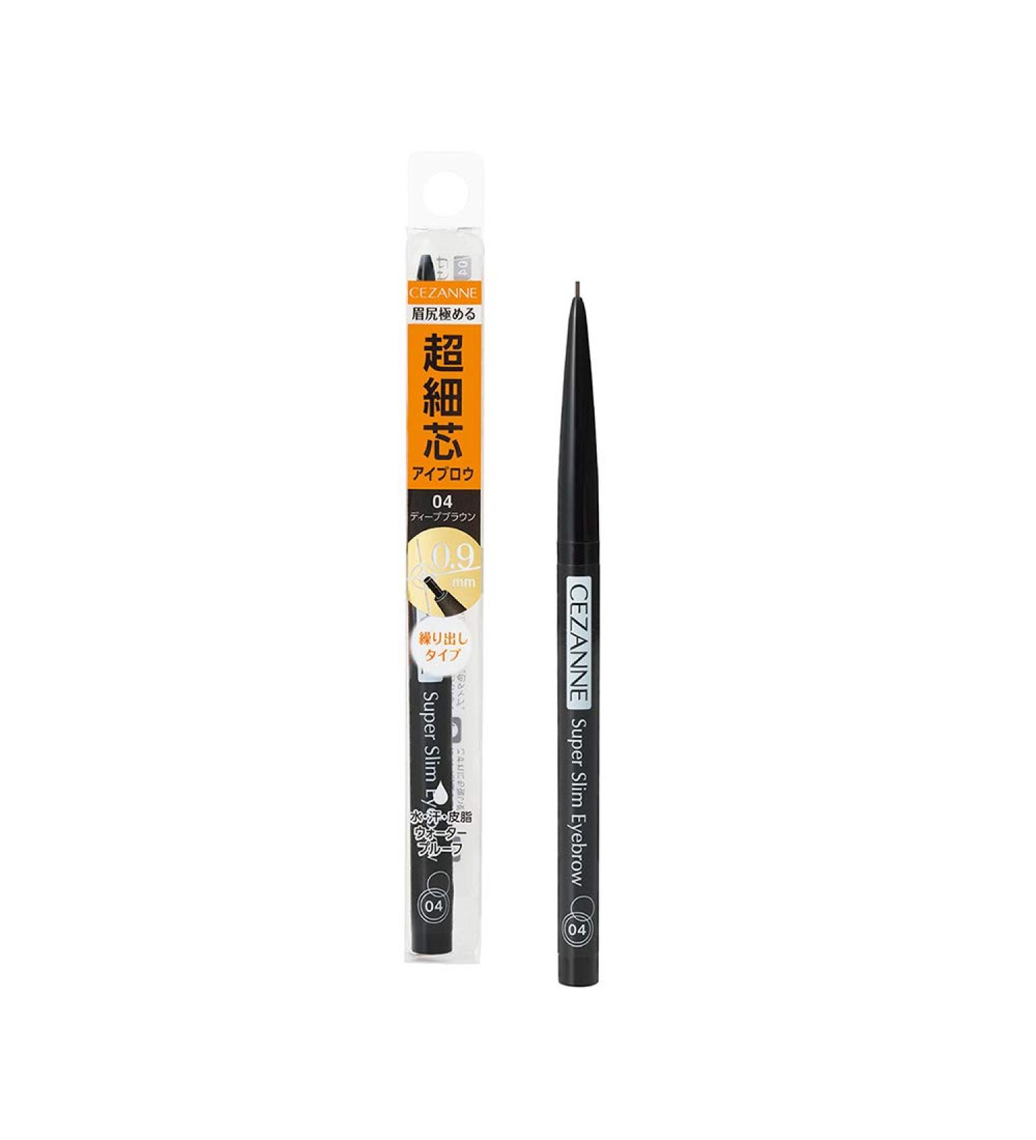 Cezanne Ultra Fine Eyebrow Pencil 04 Deep Brown - 0.02g | International Shipping Available - Buy Online on GoSupps.com