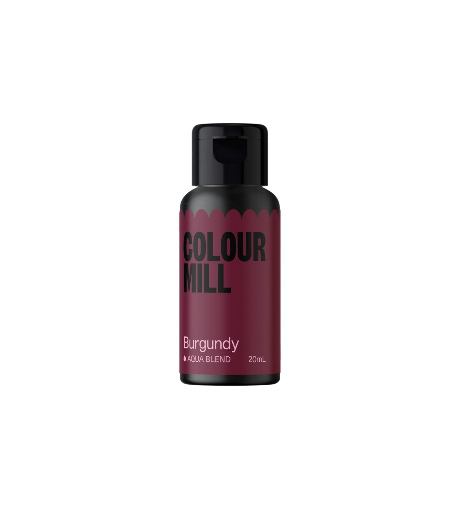 Burgundy - Aqua Based Colouring 20ml - Colour Mill