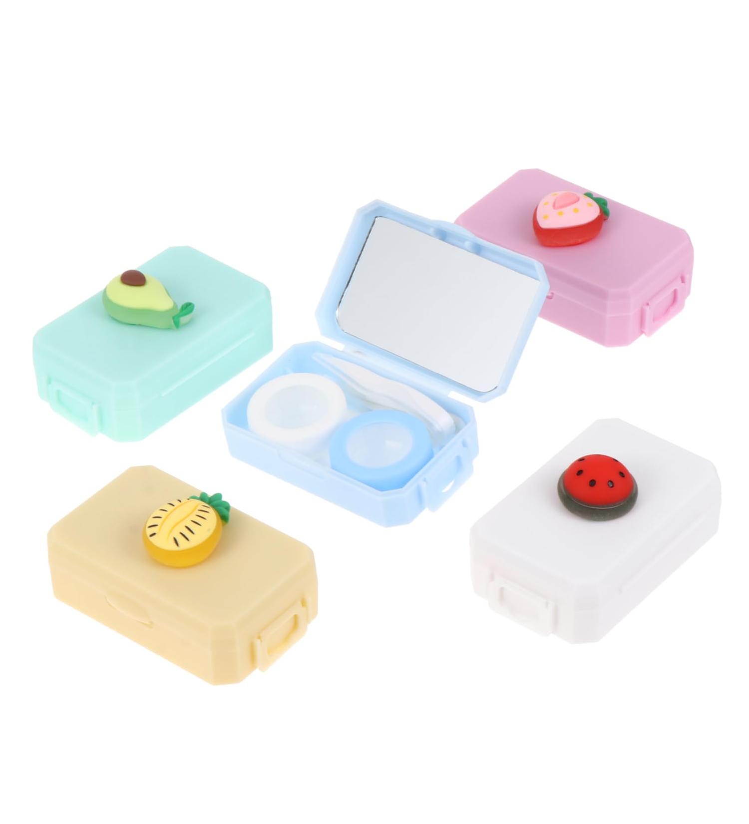 Buy SOLUSTRE 5 PCS Portable Contact Lens Case - Travel-Friendly & Stylish Abs Patch - Buy Online on GoSupps.com