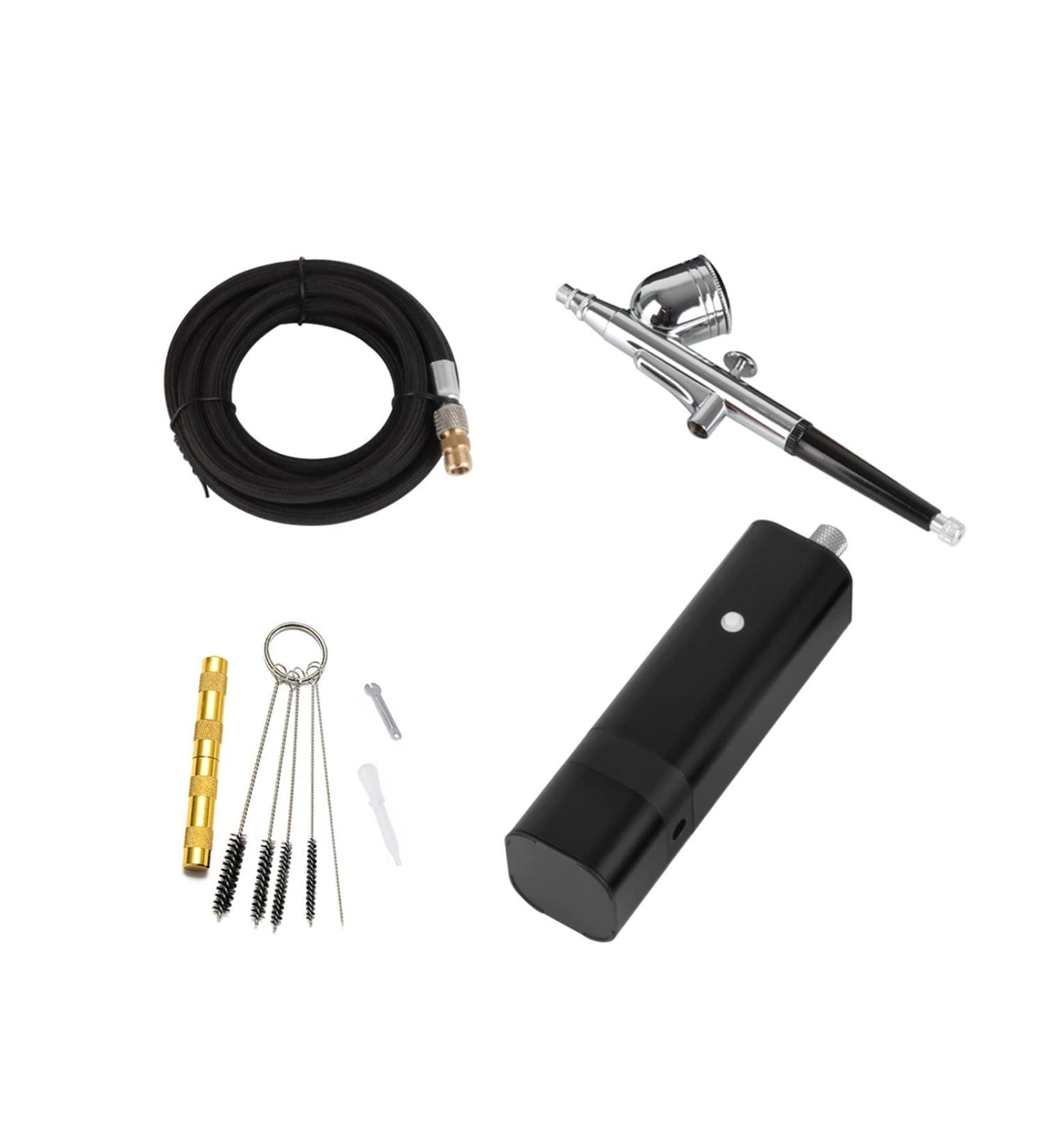 Paint Sprayer Wireless Airbrush Kit with Dual Action Gravity Type Spray Gun for Art Model Body Paint Artist Makeup Nail Tattoos Cake Tools for Painting Ceilings Fences cabinets Tm80s Black E - Buy Online on GoSupps.com