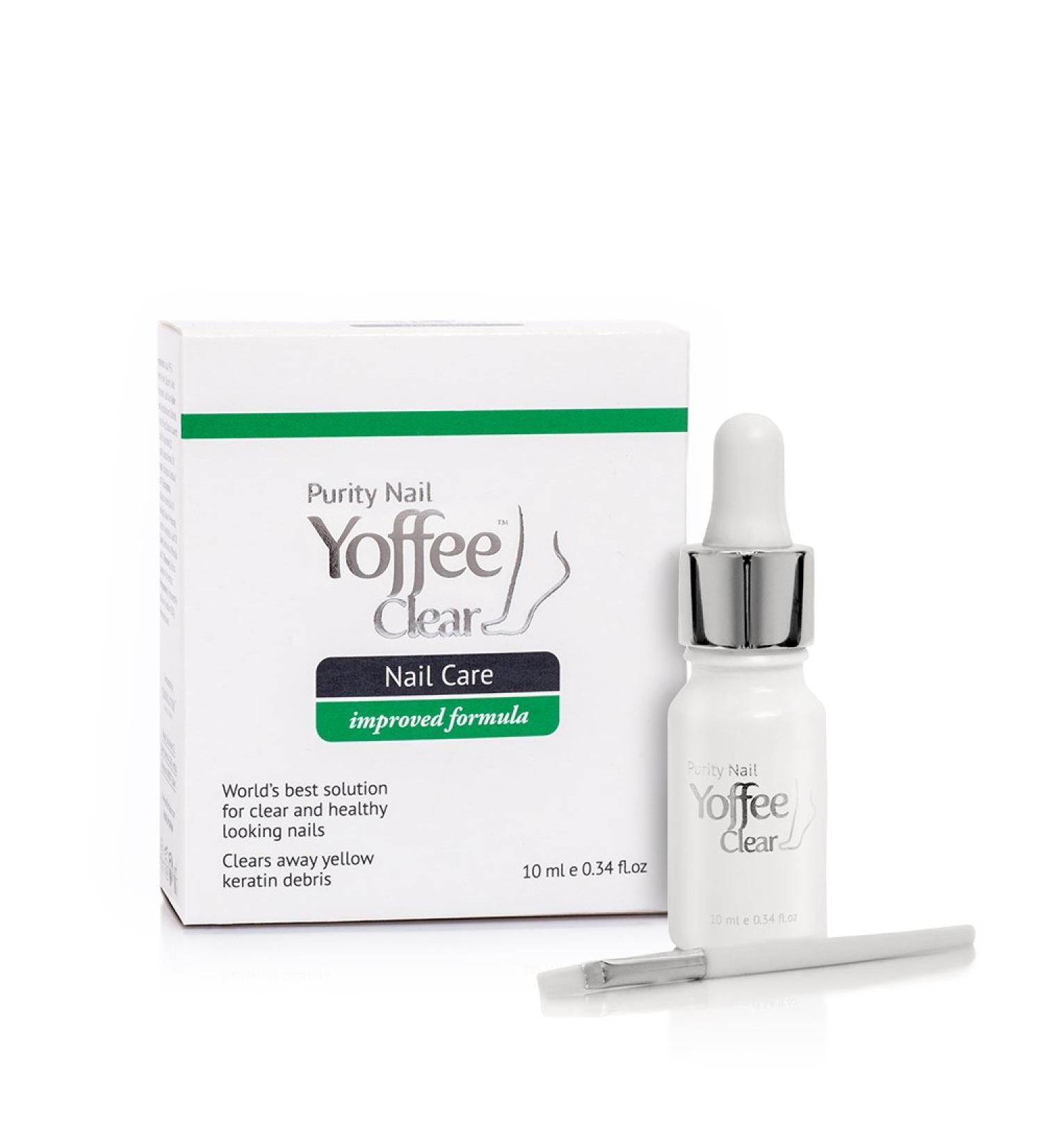 Yoffee Clear Nail Care - Anti Fungal Treatment for Finger and Toenails - 10 ml - Antibacterial - Made in Spain - Organic Argan Oil & Tea Tree Oil - Buy Online on GoSupps.com