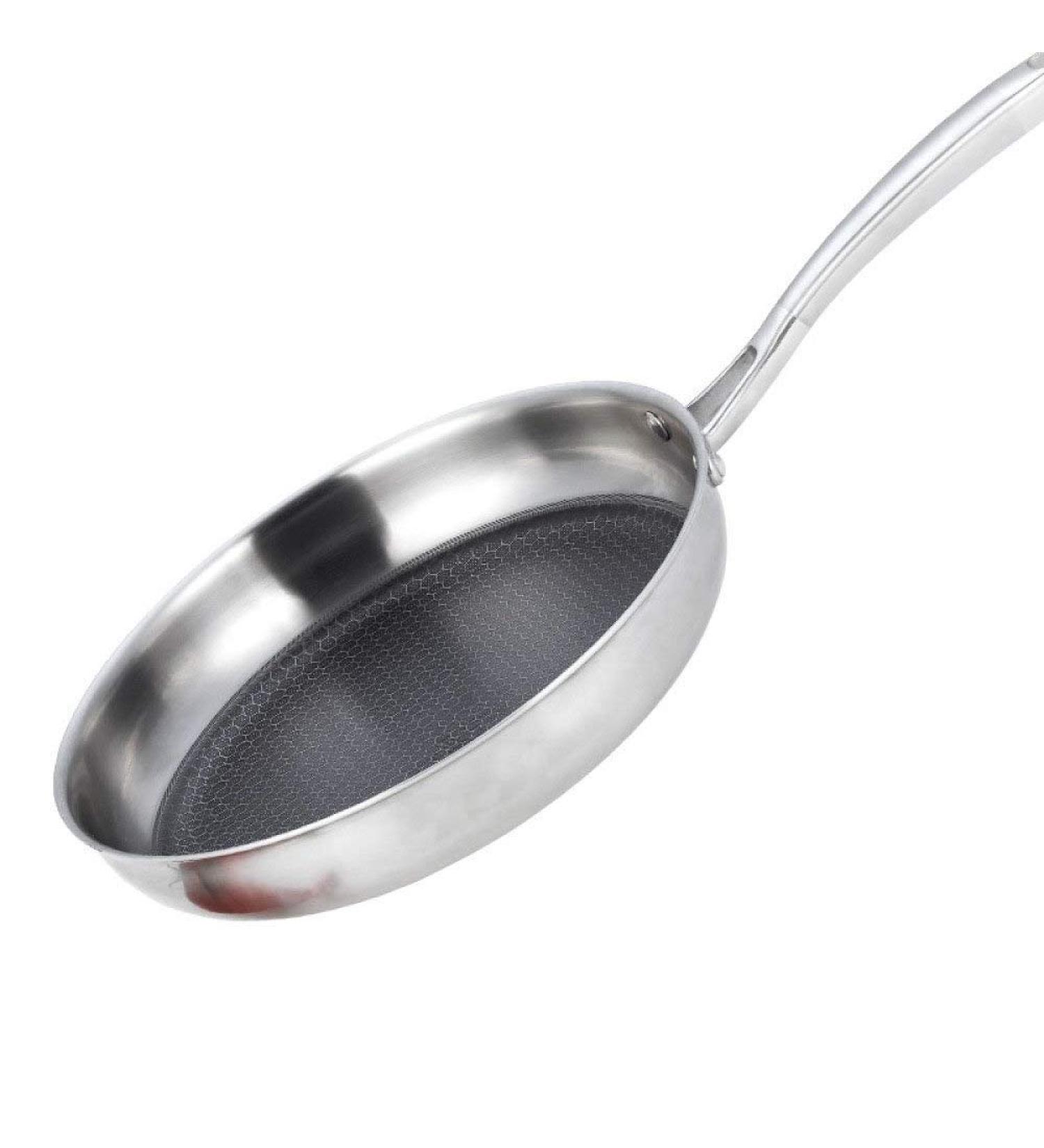 DameCo Induction Pot Saucepan Frying pan Non-Stick Pan Stainless Steel Frying Pan Omelette Pan Breakfast Pot Nonstick Metal Utensil Saucepan Frying Pan (Size : 30CM) () Interesting - Buy Online on GoSupps.com