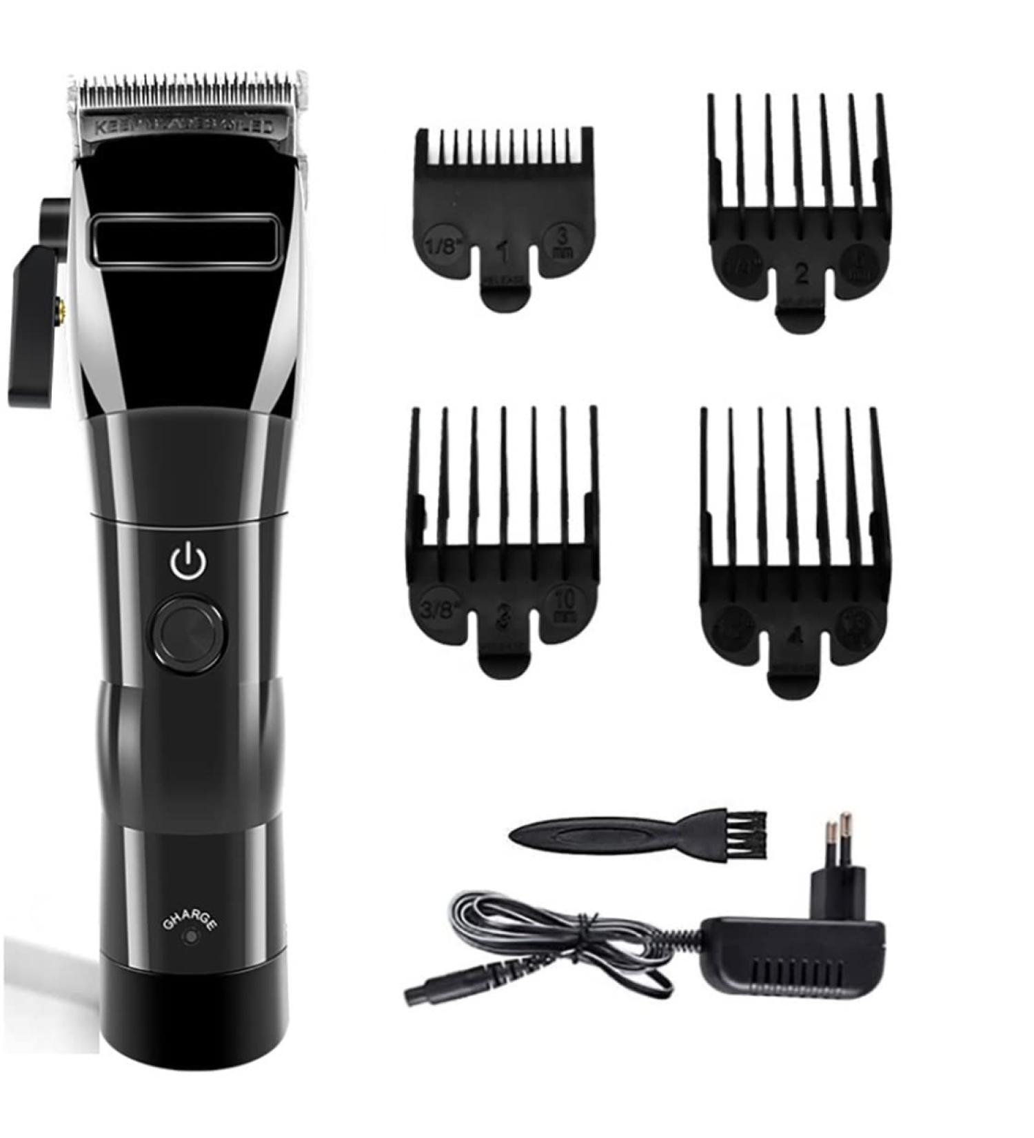 Buy Km2850 Barber Scissors & Cordless Hair Clippers for Men | Electric Hair Trimmer with Steel Cutter - International Shipping Available - Buy Online on GoSupps.com
