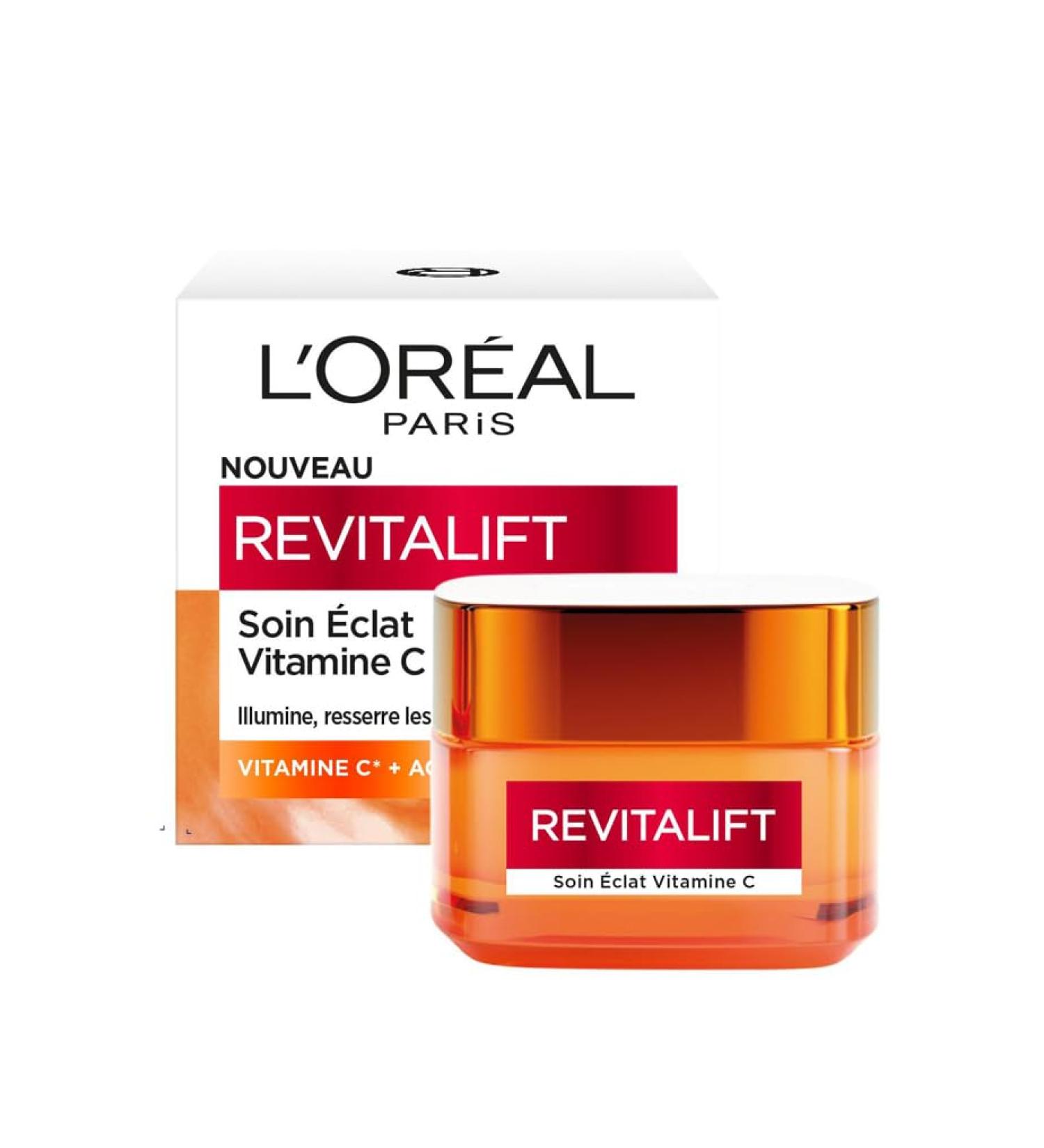 L Or al Paris - Vitamin C Radiance Treatment - Day Cream - Brightens Skin Tightens Pores Reduces Fine Lines - Enriched with Vitamin C and Salicylic Acid - Revitalift Clinical - Capacity: 50ml - Buy Online on GoSupps.com