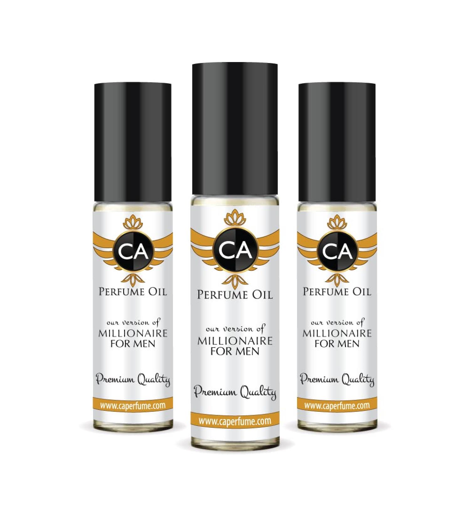 CA Perfume Impression of Paco R. Millionaire For Men Replica Fragrance Body Oil Dupes Alcohol-Free Essential Aromatherapy Sample Travel Size Concentrated Long Lasting Attar Roll-On 0.3 Fl Oz-X3 - Buy Online on GoSupps.com