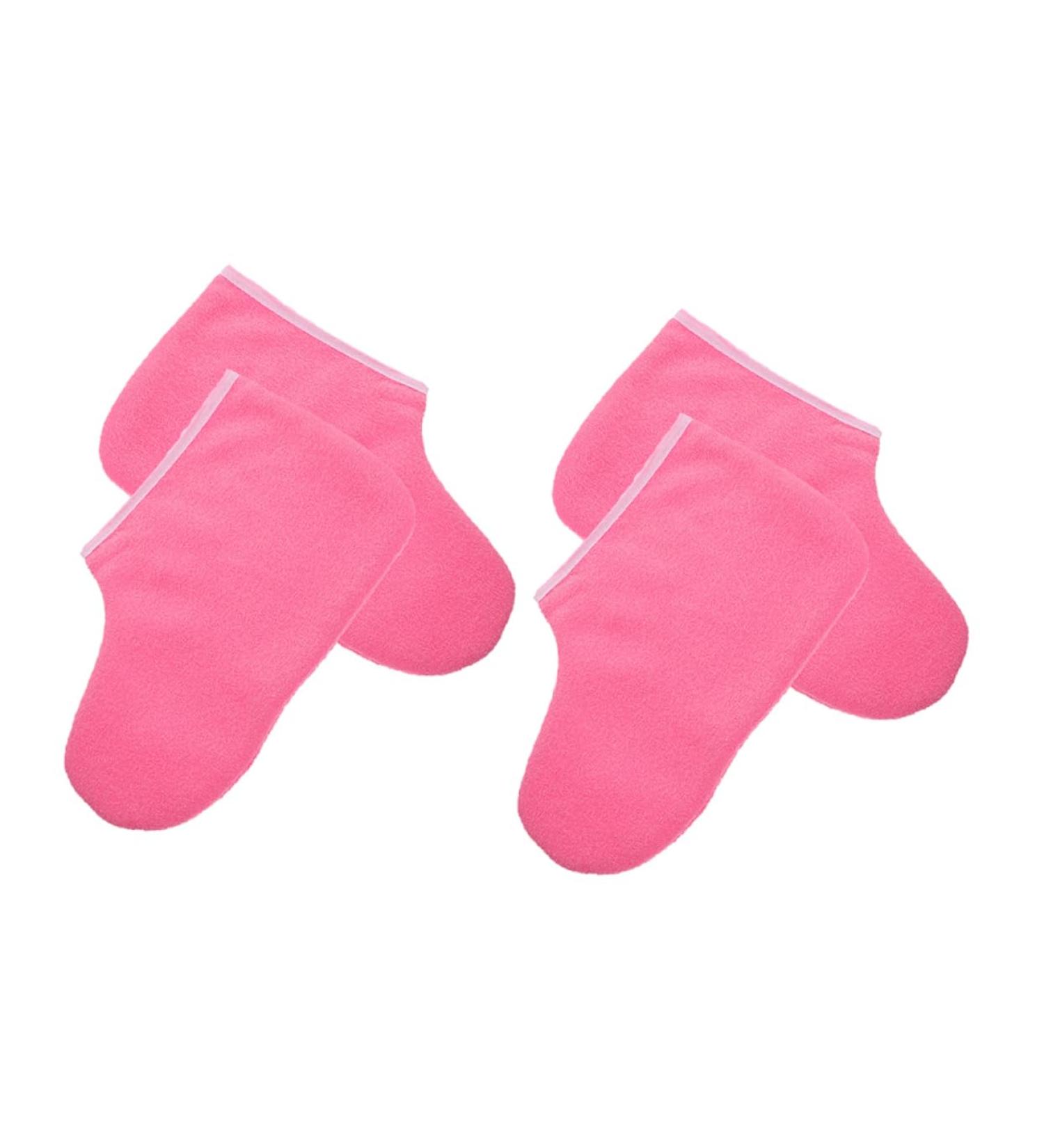 Paquet de Paraffine pour Soins des Pieds 2 Paires pais Rev tement en Cire Rose Fuchsia Bord Blanc Protection Spa Hydratation Bain de Paraffine Domicile - Buy Online on GoSupps.com