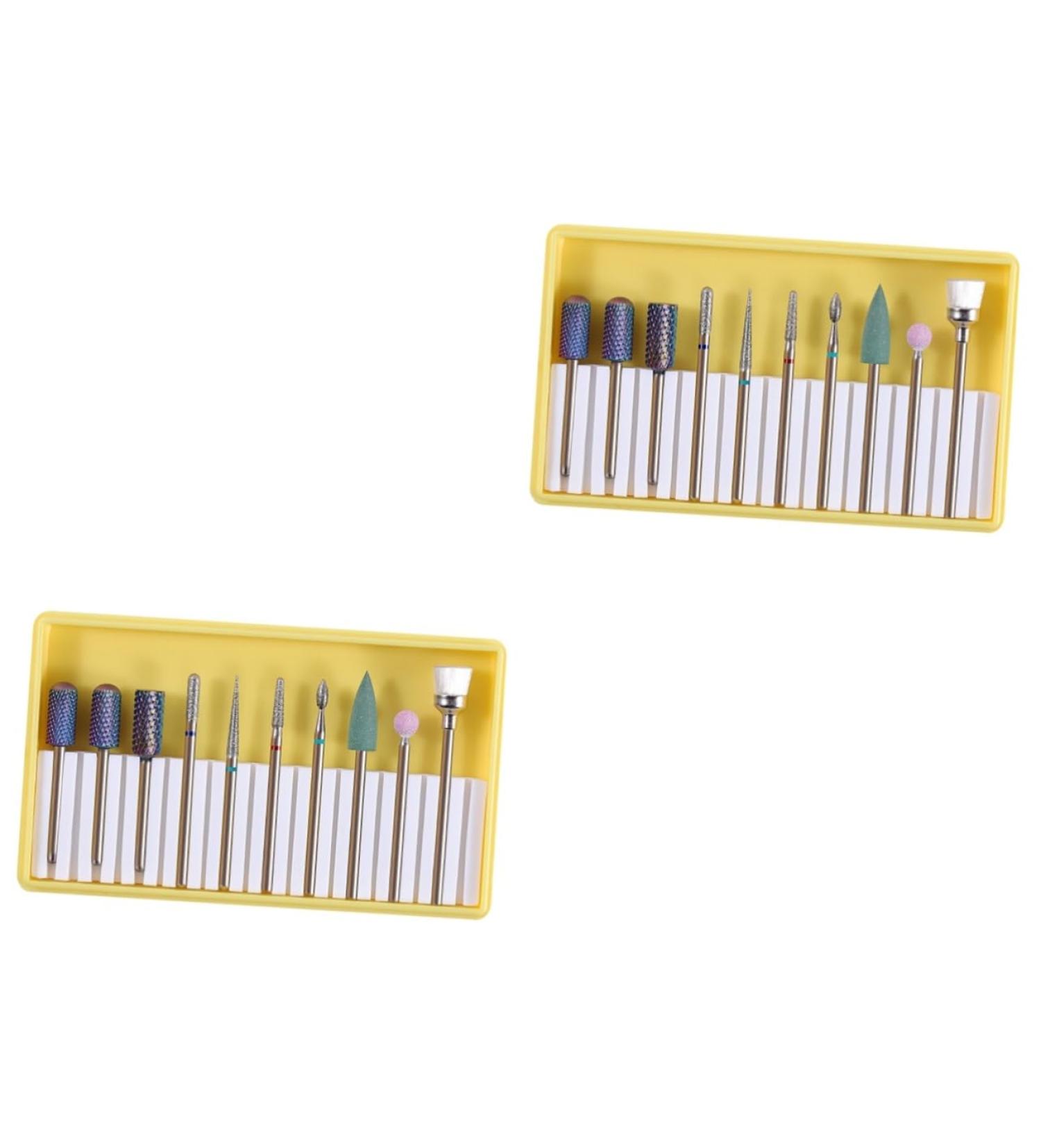 Beavorty 2 Sets Nail File Drill Bits Grit Manicure sand tool nail grinding polisher Nail Art supplies Nail Drill Replacement Bits Gel Nails Bit Cuticle Drill Bits Grinding head alloy 5x1cmx2pcs Yellowx2pcs - Buy Online on GoSupps.com