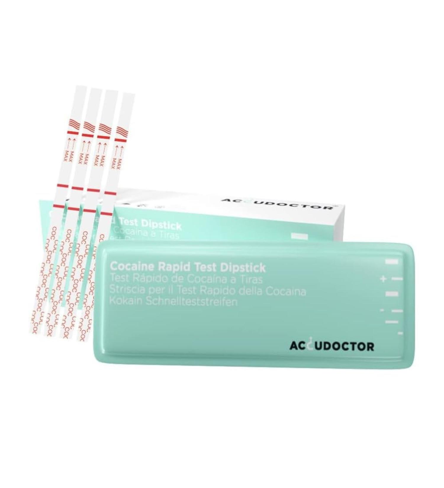 10x AccuDoctor Cocaine Drug Test Strips - Rapid 300 ng/ml Urine Testing Kit for Fast Results - Buy Online on GoSupps.com