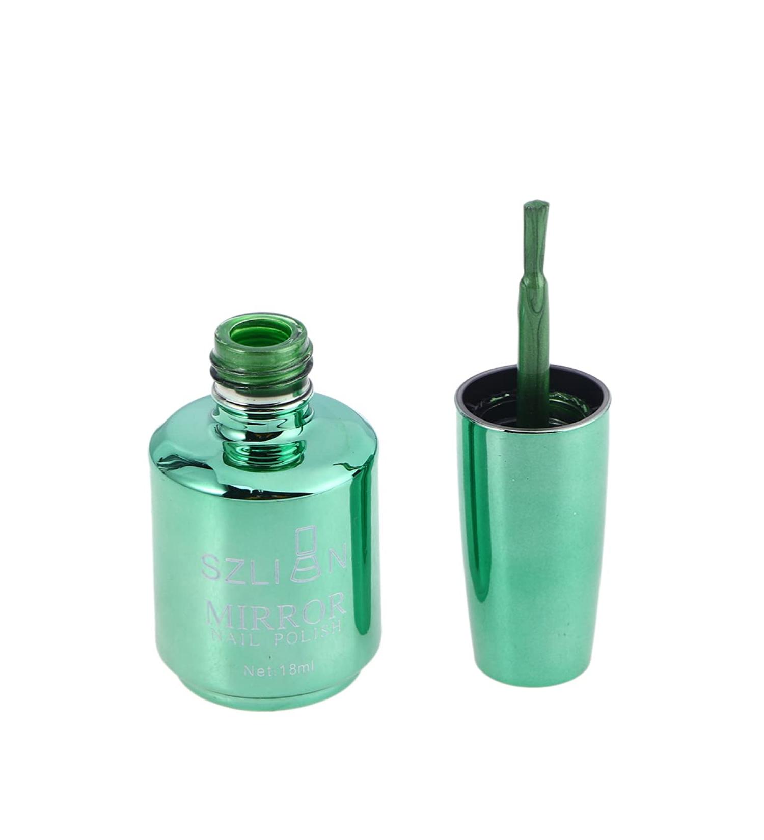 for Metallic Art at Beginners Semi- Nail # Salon Shiny Diy Drying Lasting Non- Mirror Glossy Metal Accessory Green Varnishes Girls Manicure Varnish Lacquers Polish Women Home - Buy Online on GoSupps.com